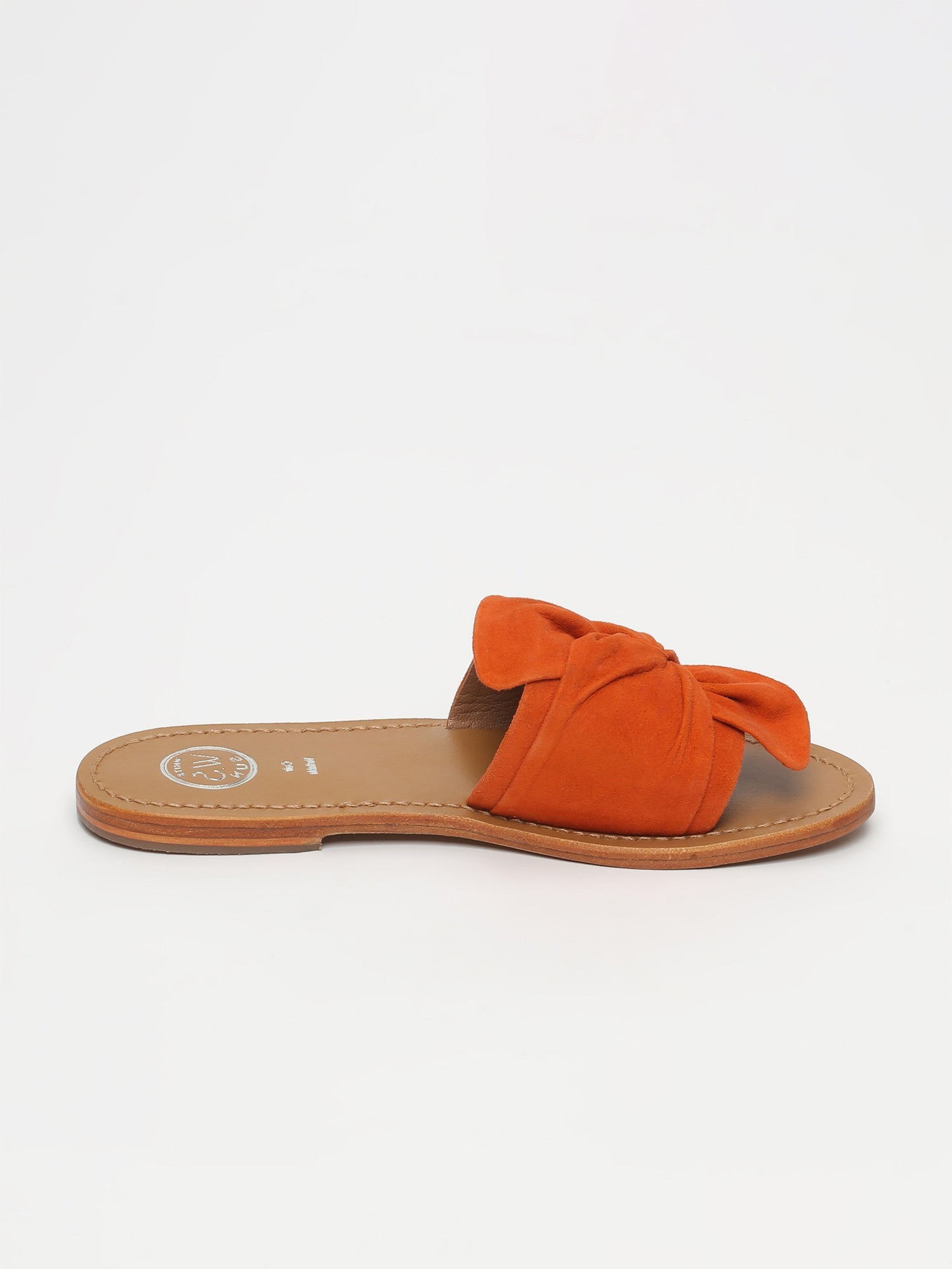 SIMPATICA mules fantaisie en cuir orange