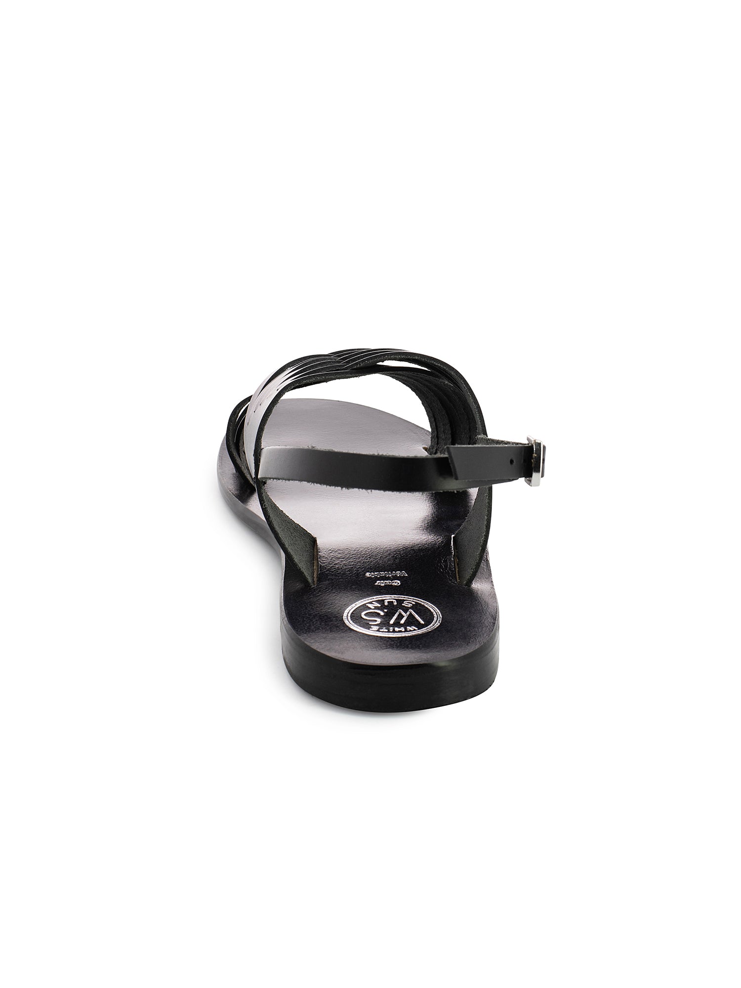 WINTERA sandales en cuir noir