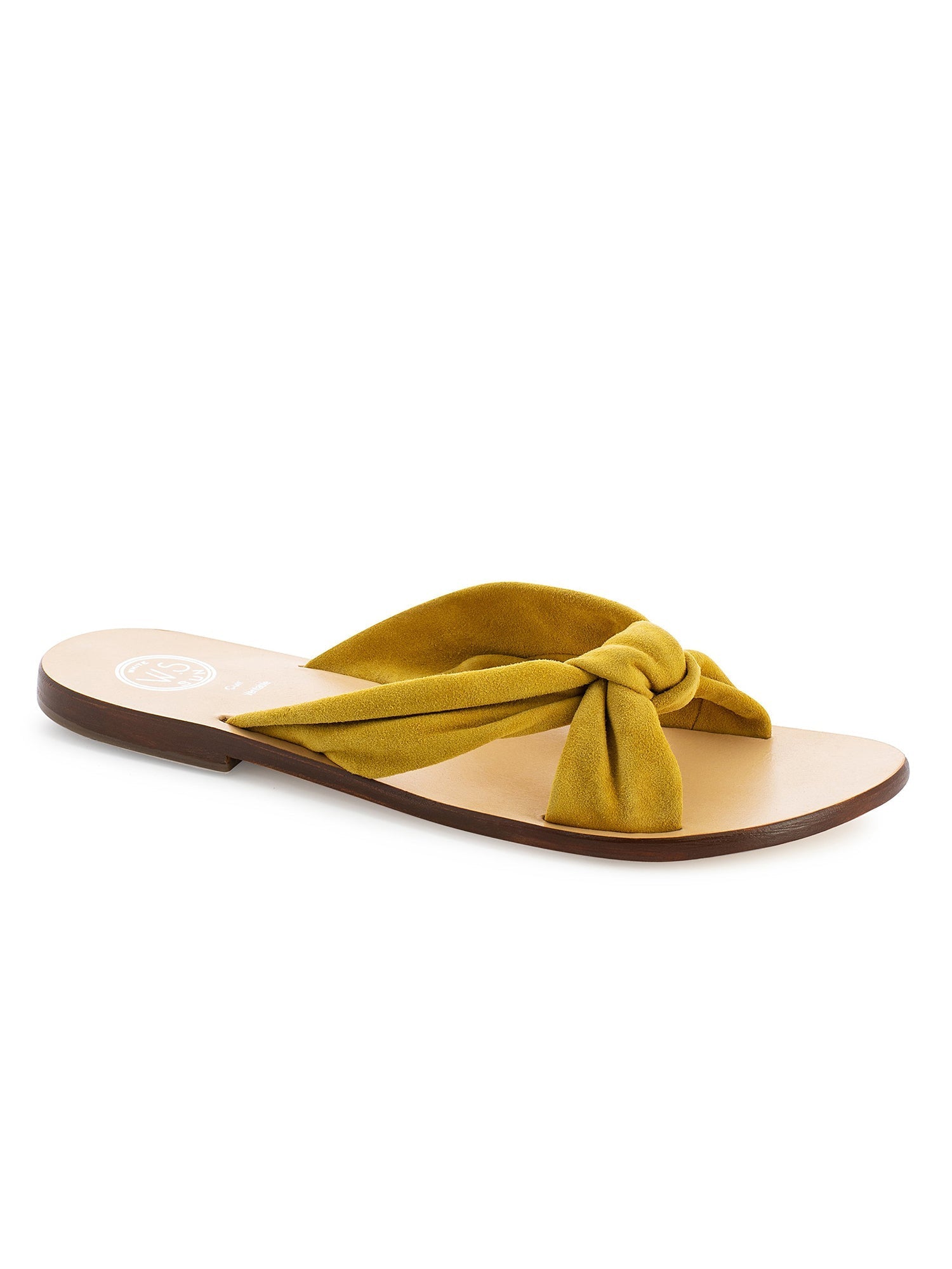 CASSINIA sandales en cuir jaune