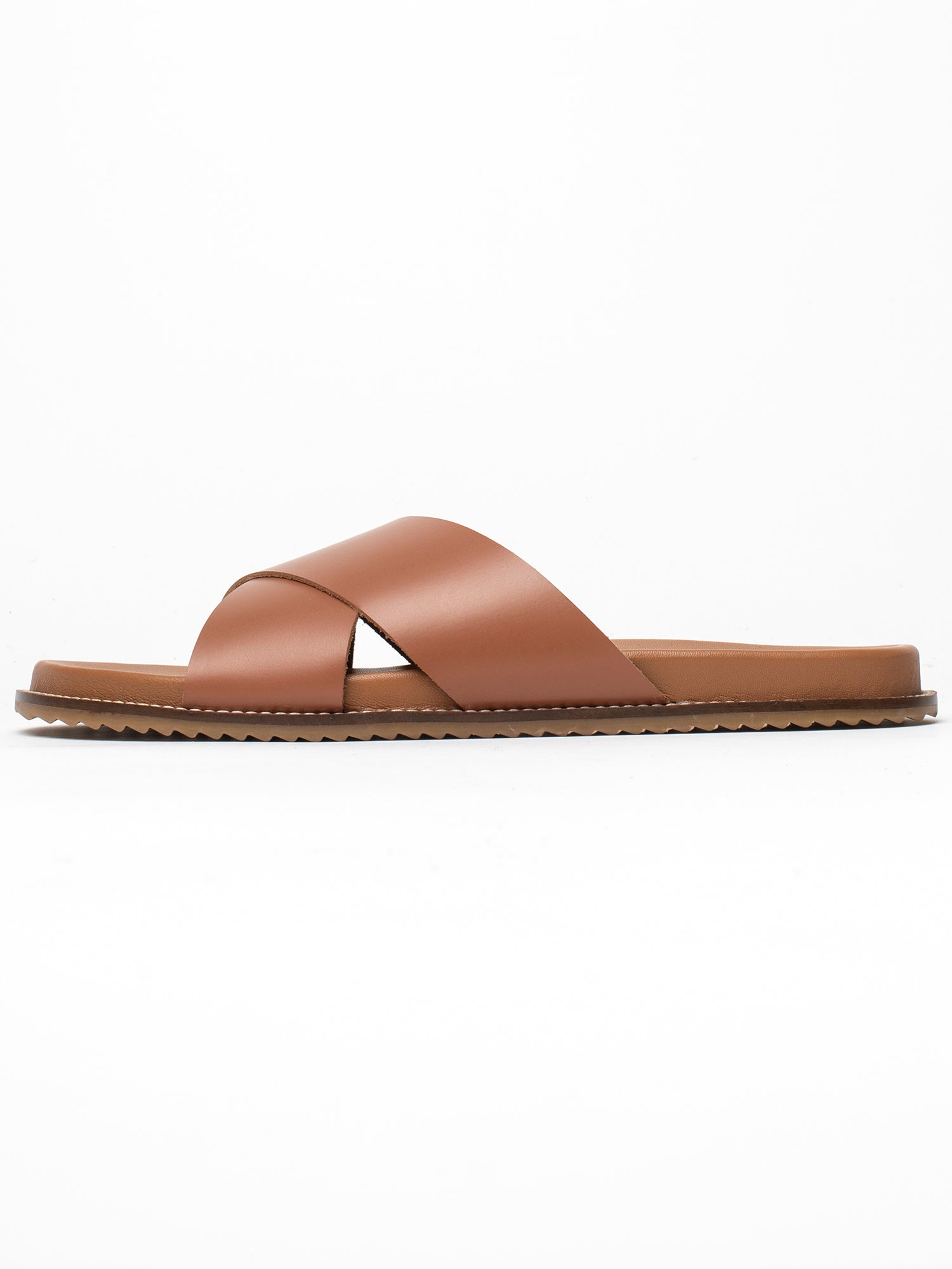 LOUTSIAN mules en cuir camel