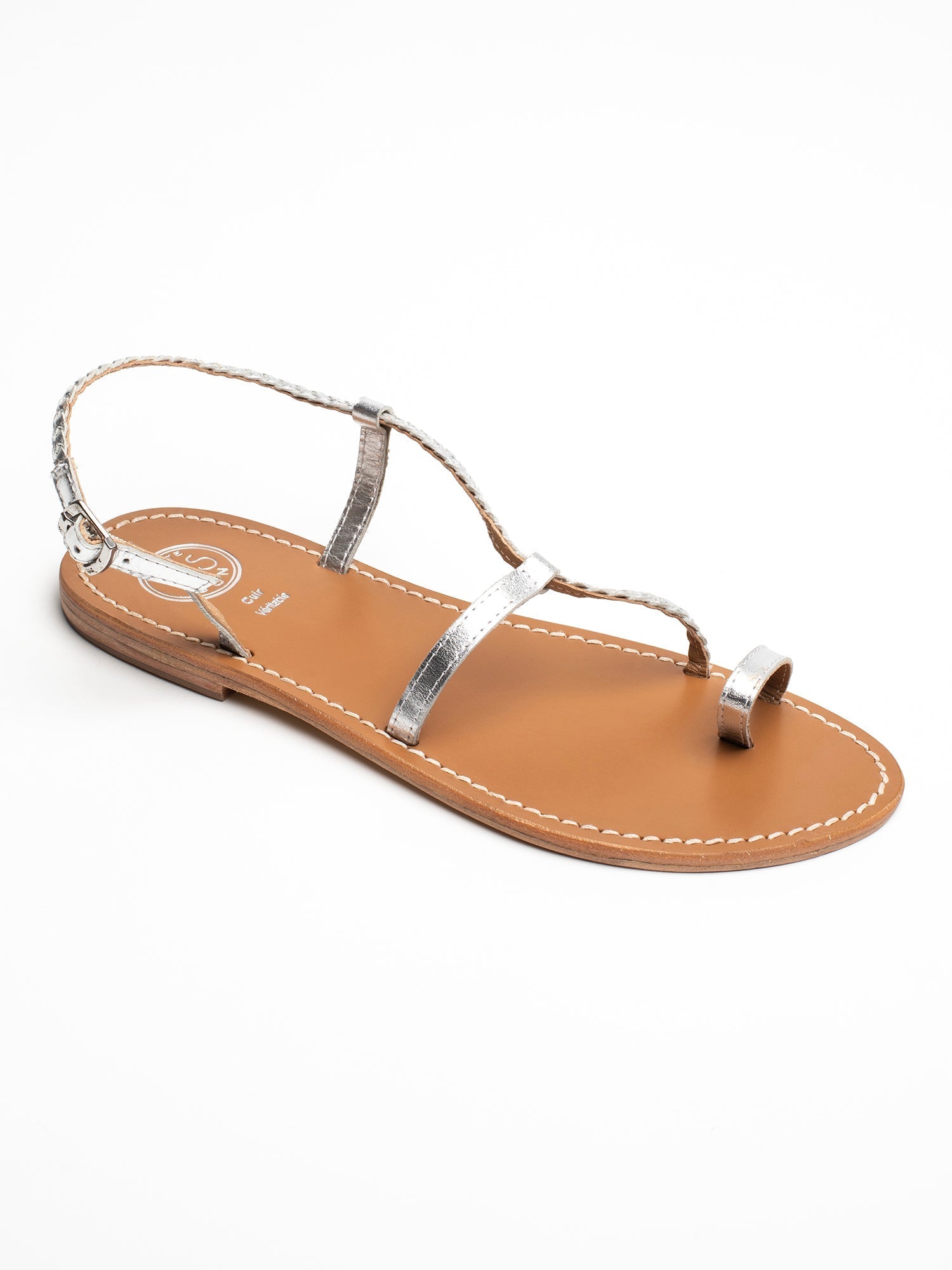 LAURIANA sandales en cuir argent