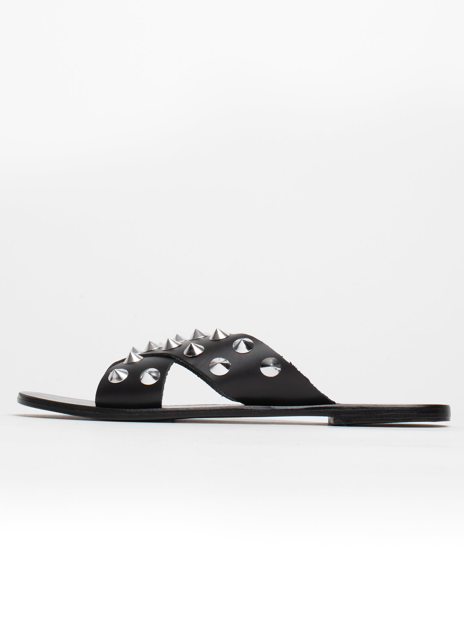 ETINI sandales en cuir noir