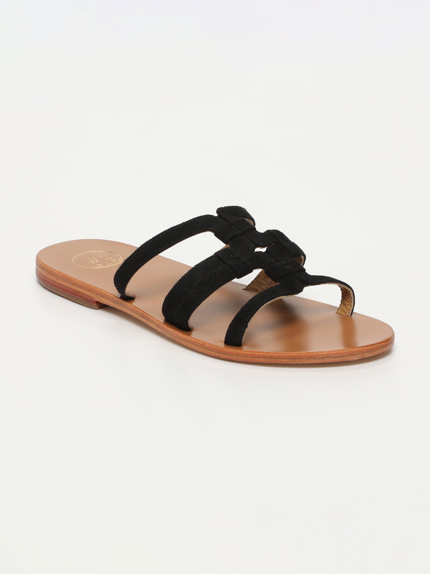 SOPHIA sandales en cuir noir