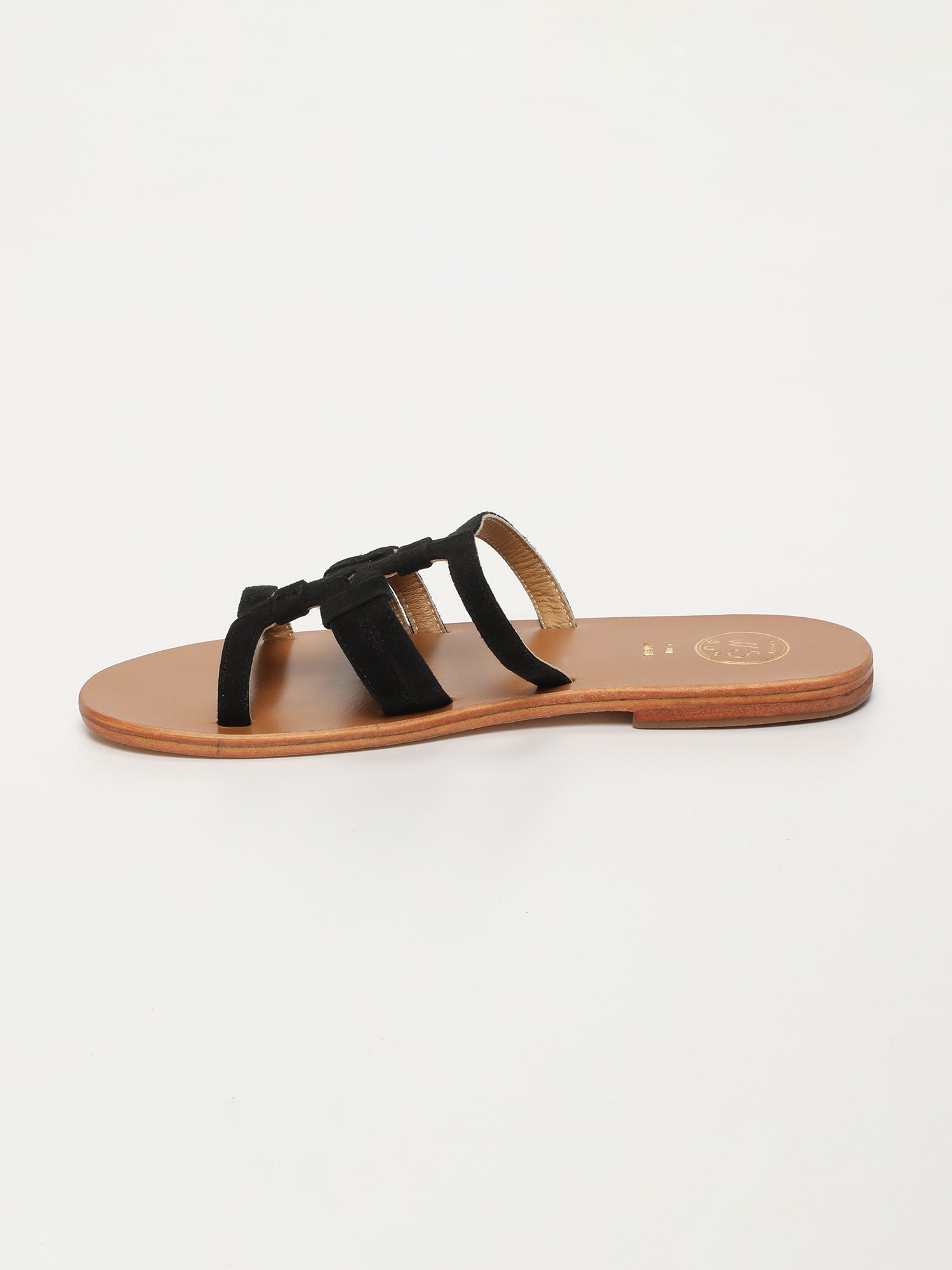 SOPHIA sandales en cuir noir