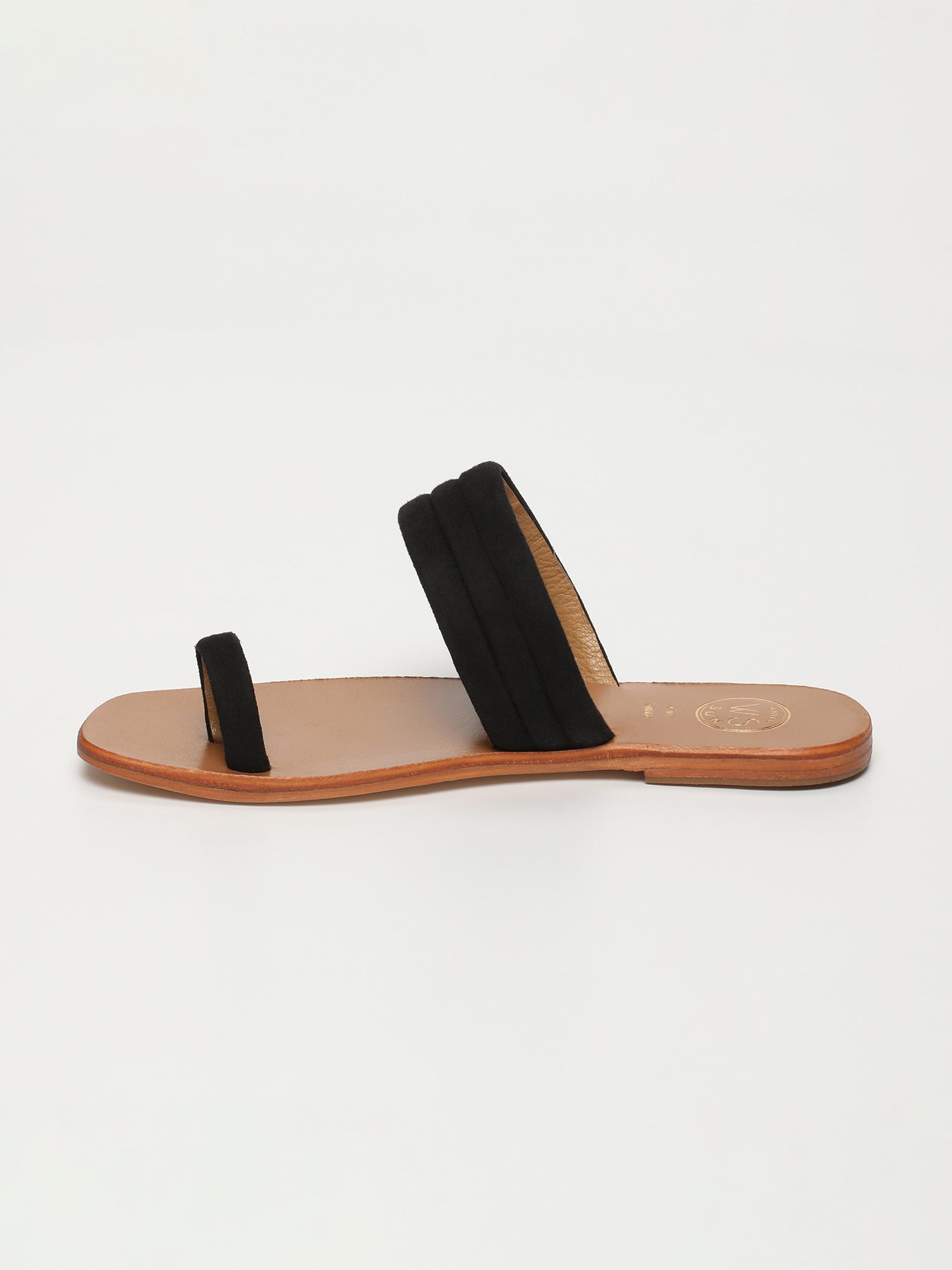 MILLU sandales en cuir noir