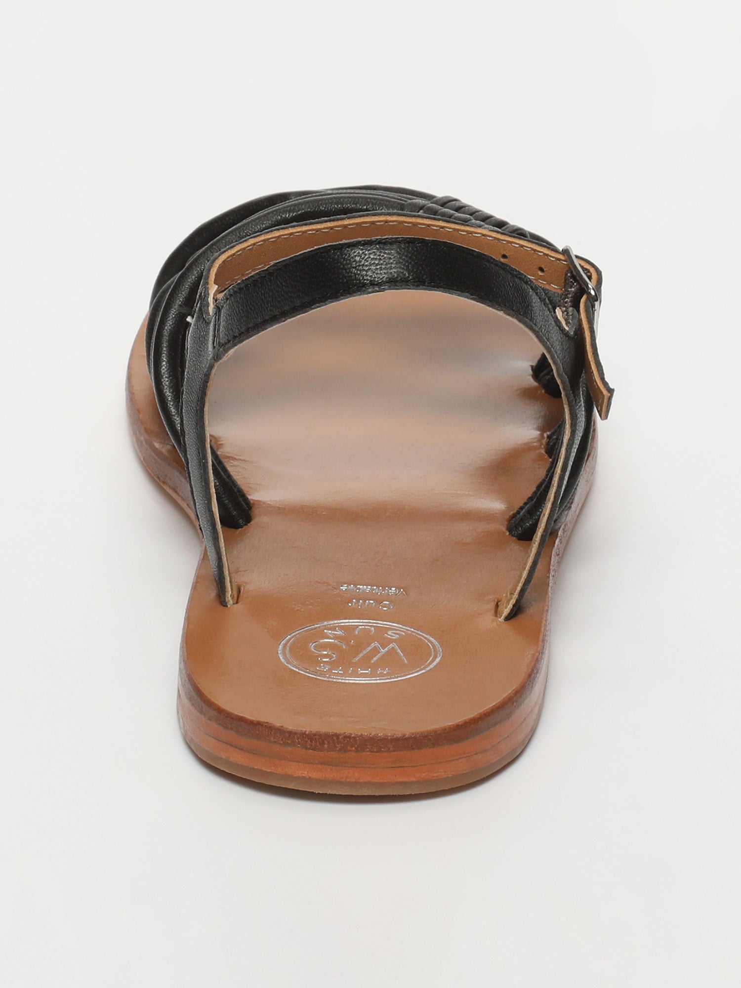 ABIGAIL sandales en cuir noir