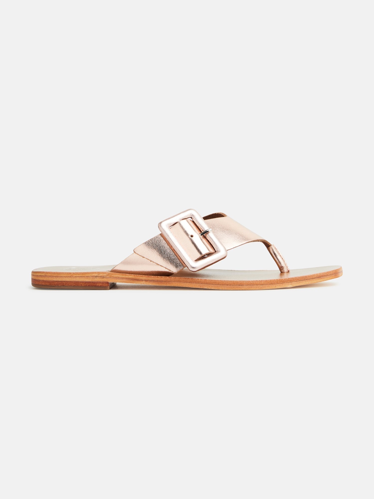 EMILY sandales en cuir or rose