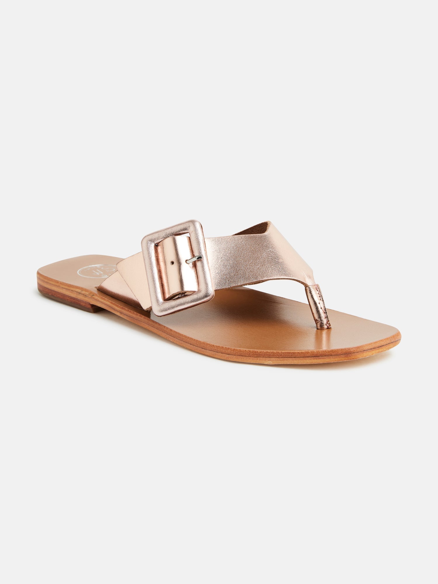 EMILY sandales en cuir or rose