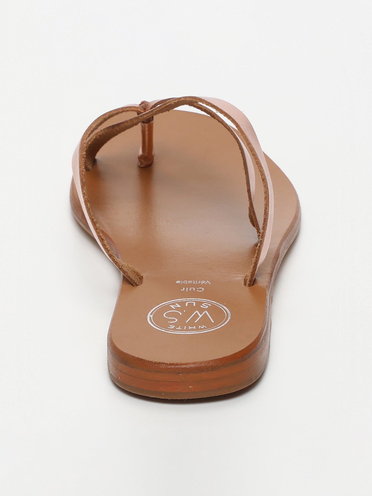 ELEANOR sandales en cuir or rose
