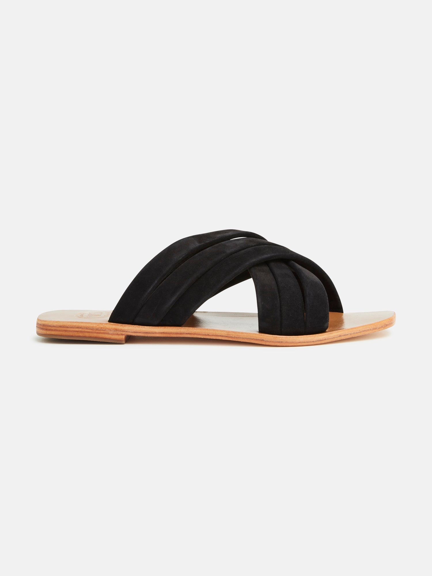LAYLA mules en cuir noir