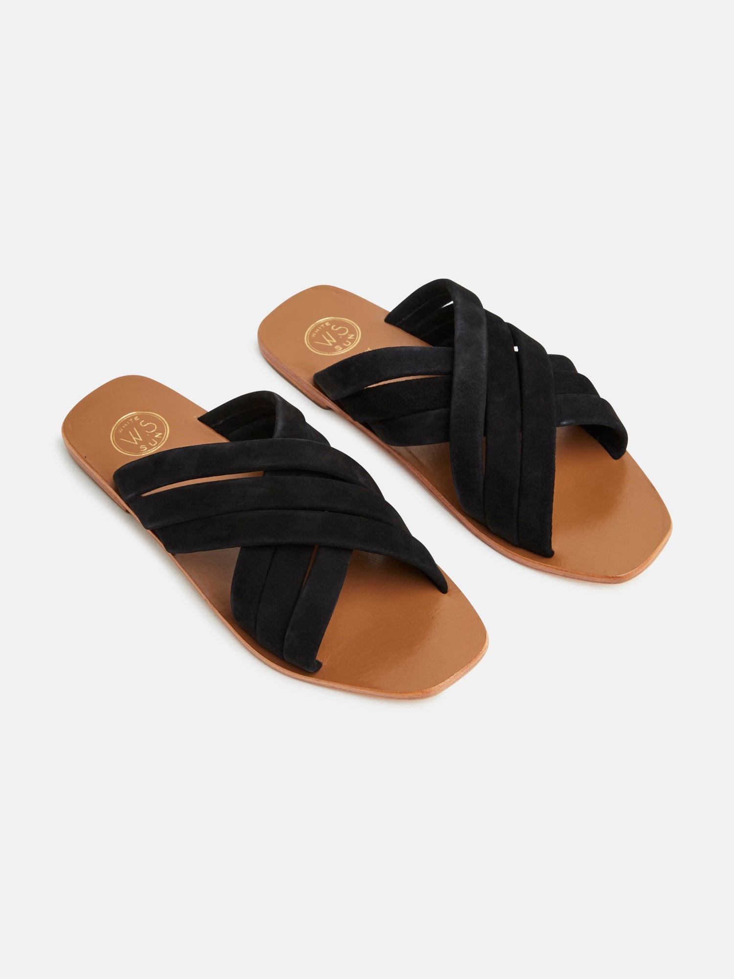 LAYLA mules en cuir noir