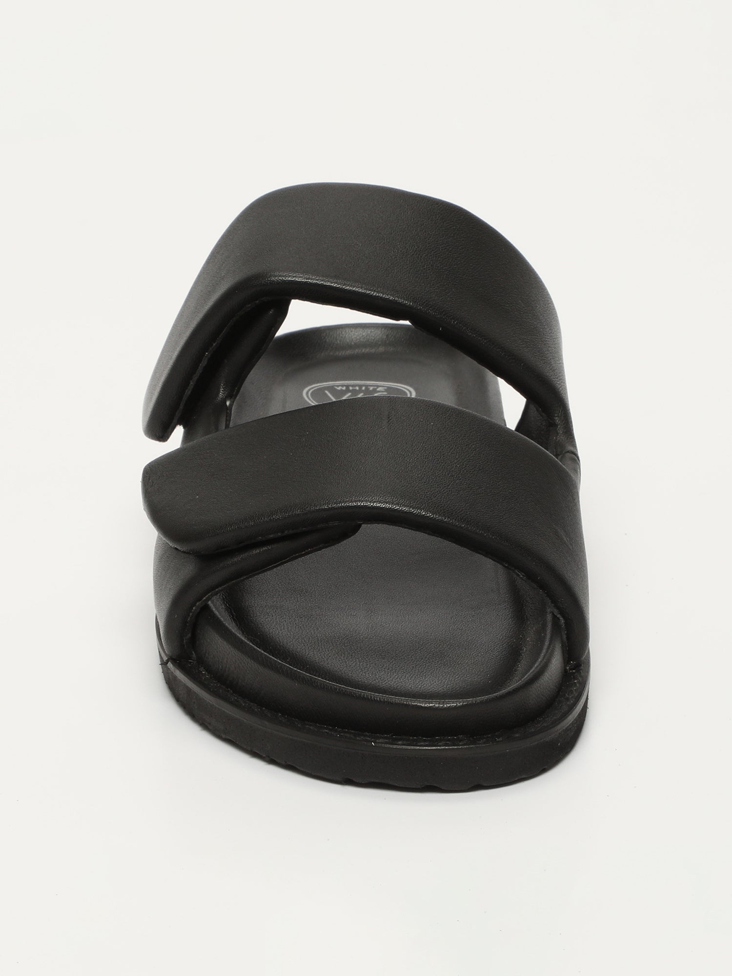 PENELOPE mules en cuir noir