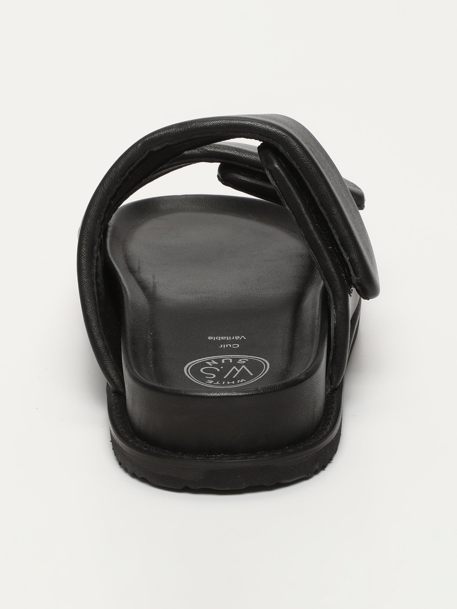 PENELOPE mules en cuir noir
