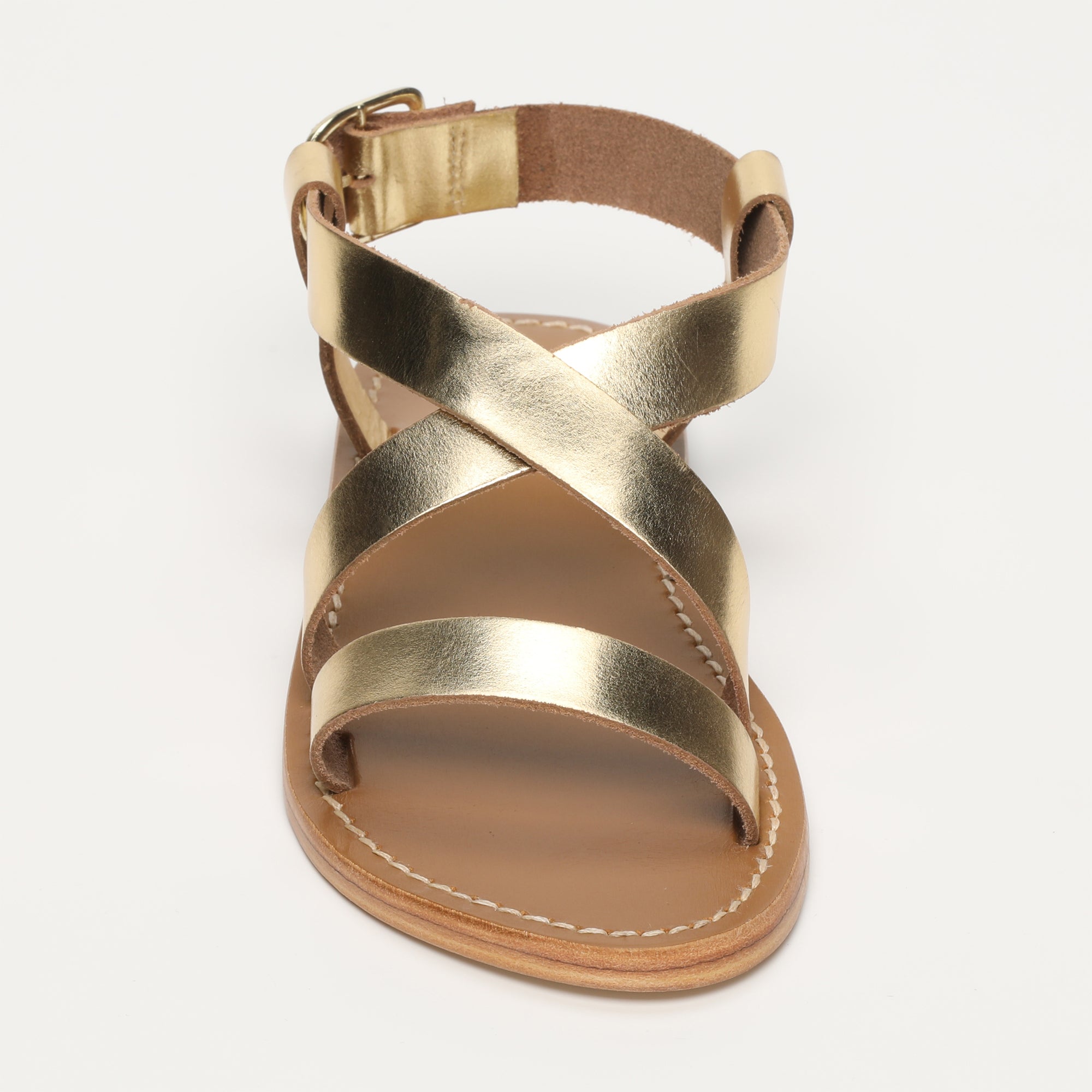 TENZIN sandales en cuir or