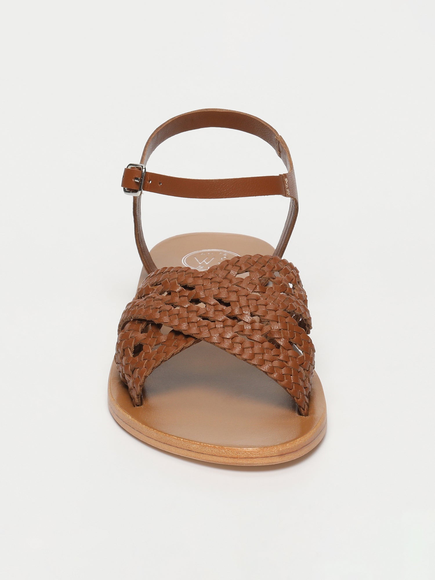 TIRZAH sandales en cuir camel
