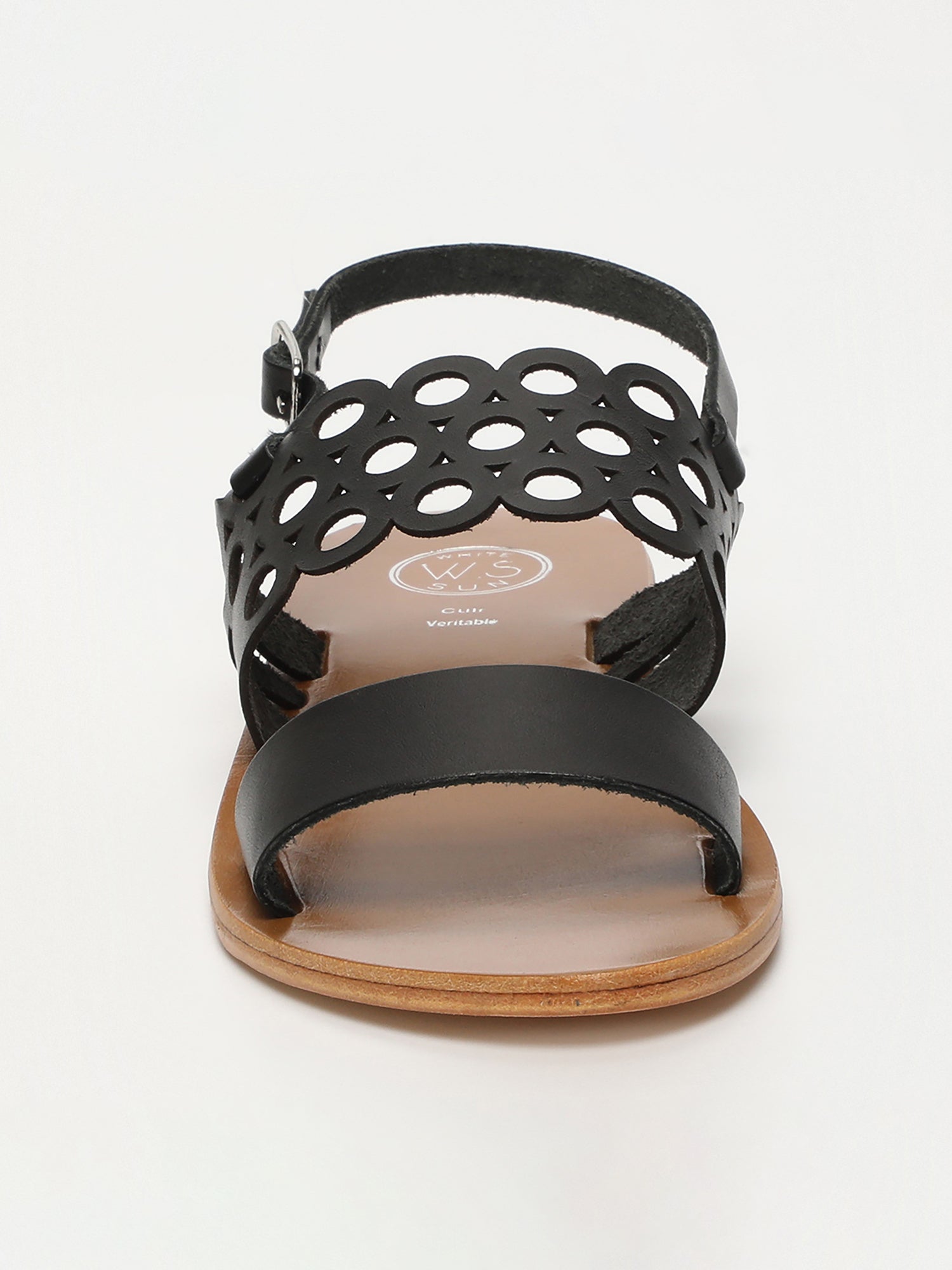 TYRA sandales en cuir noir