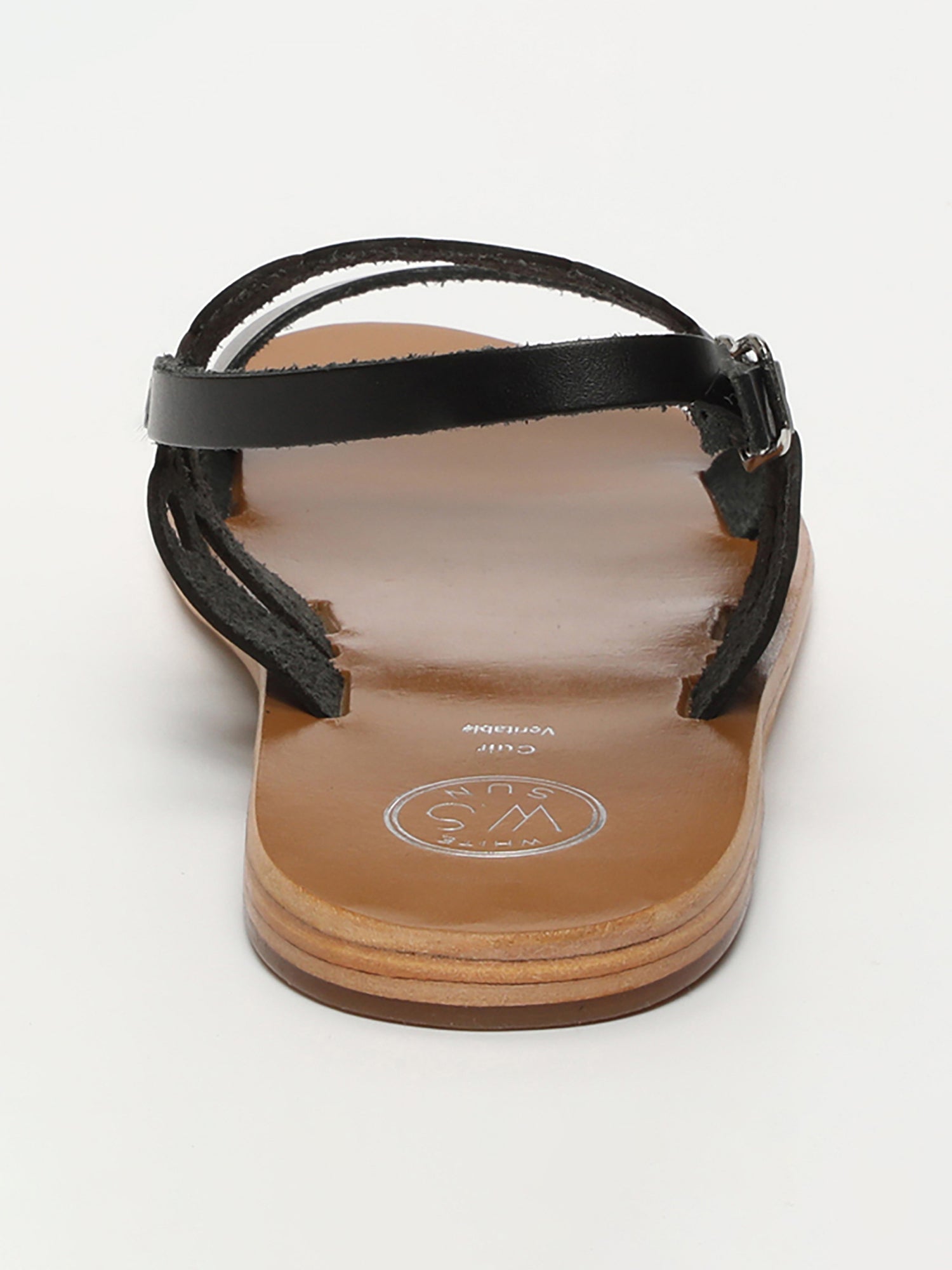 TYRA sandales en cuir noir