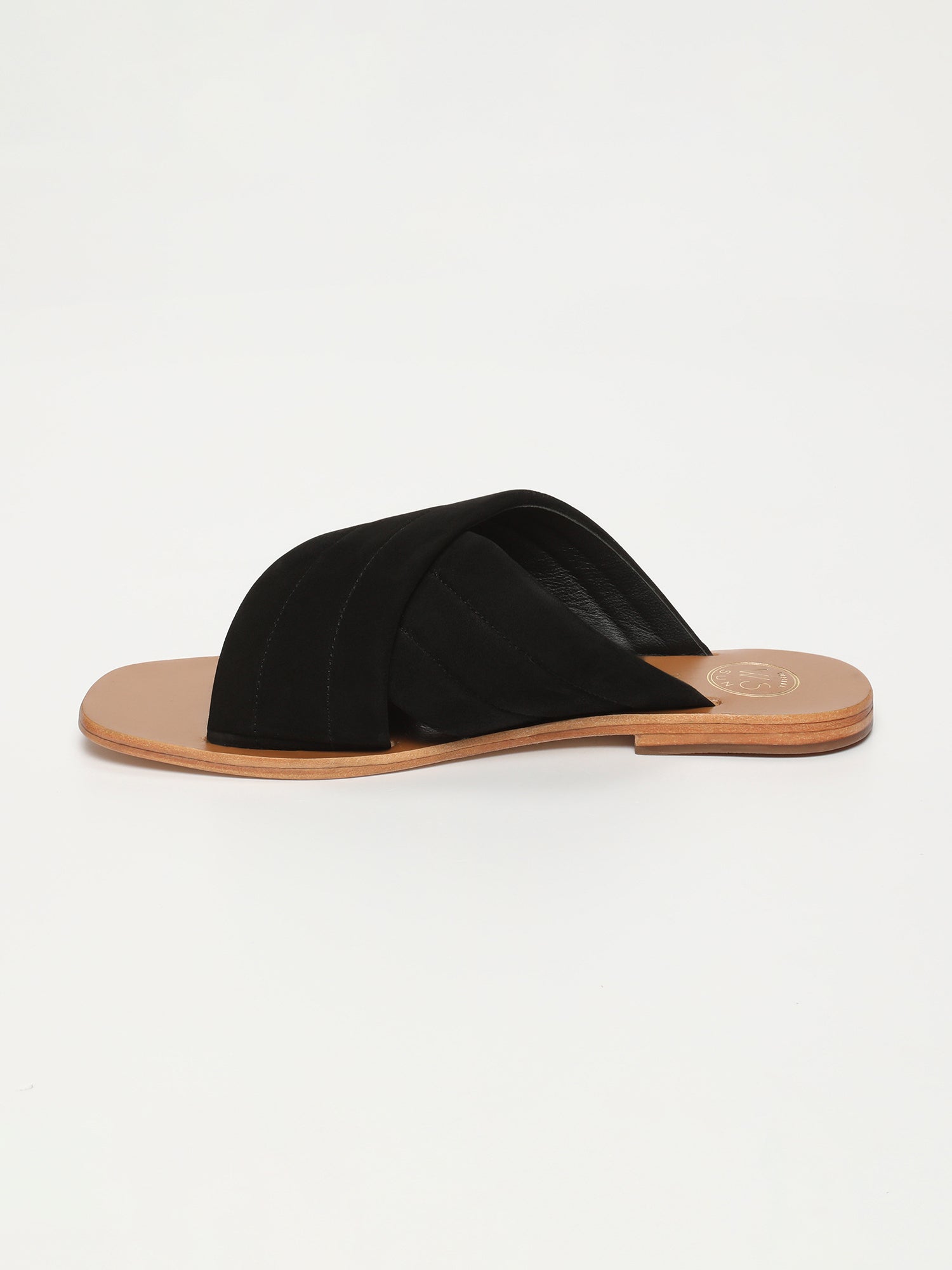 TRU sandales en cuir noir