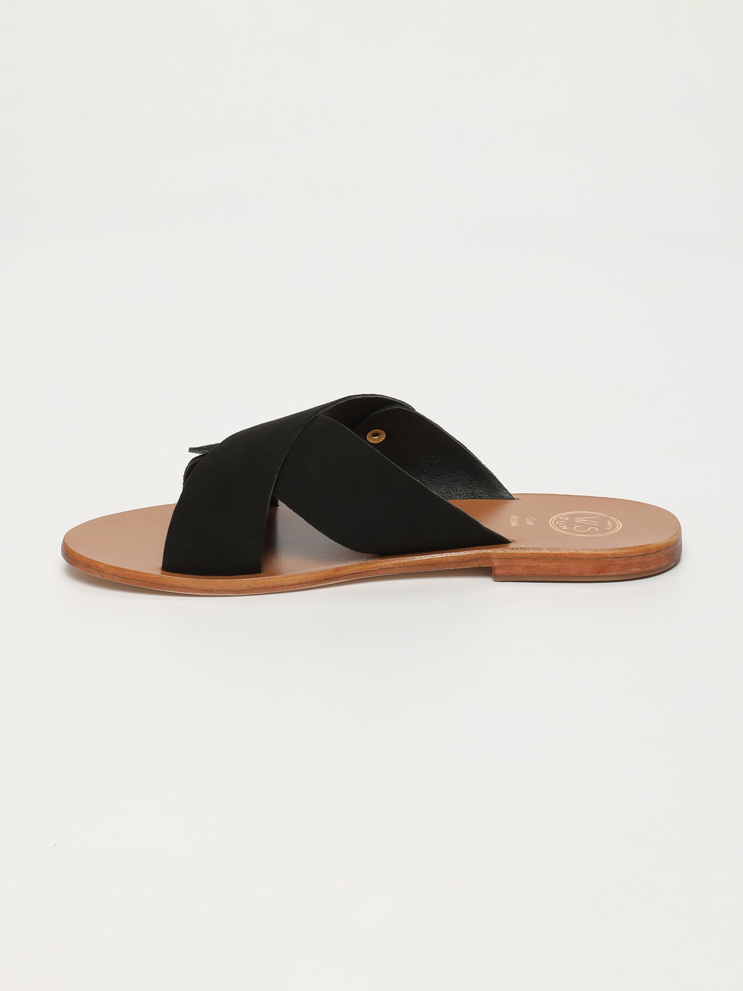 DEEPTA sandales en cuir noir