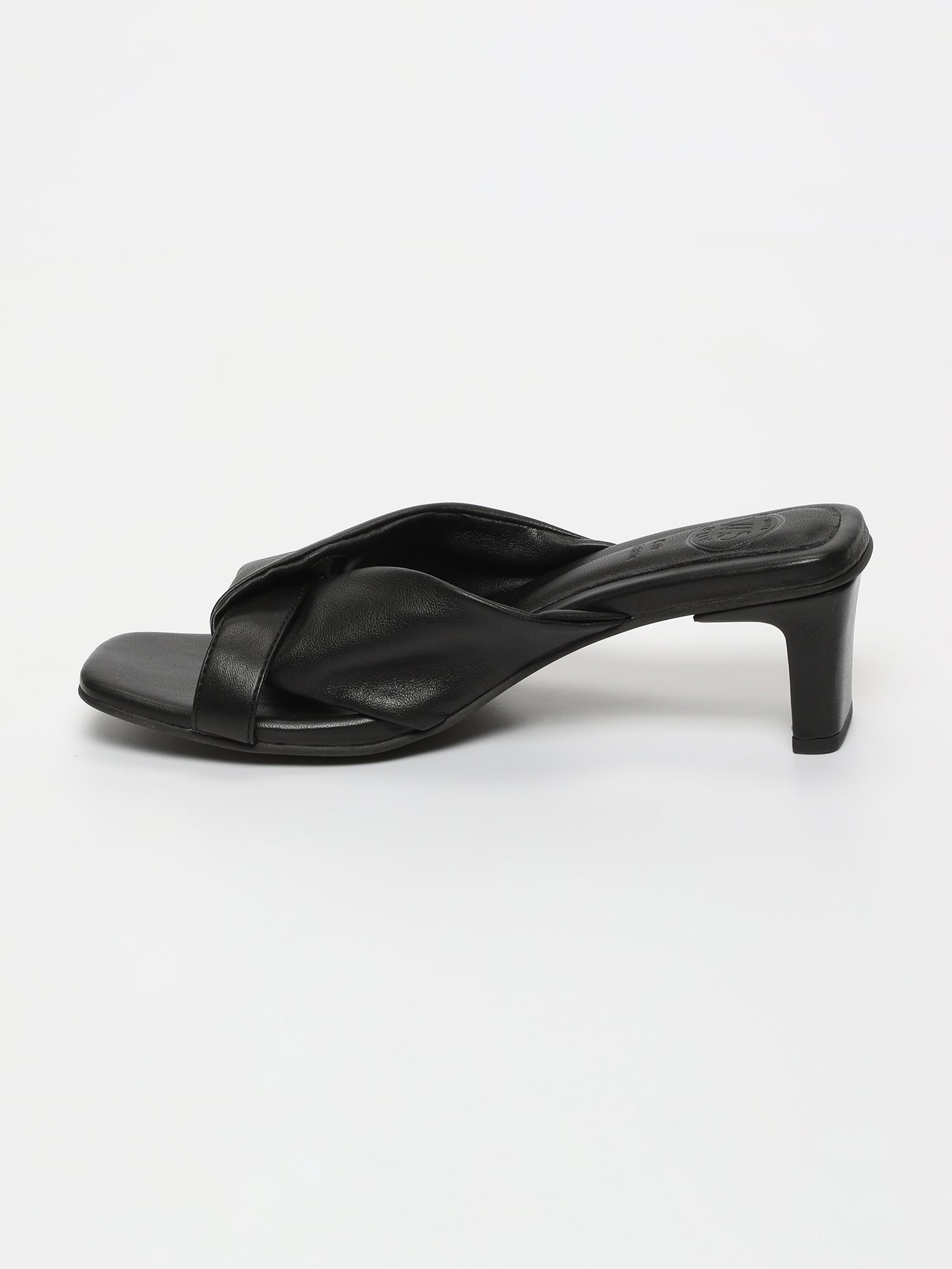 AHOMA sandales en cuir noir