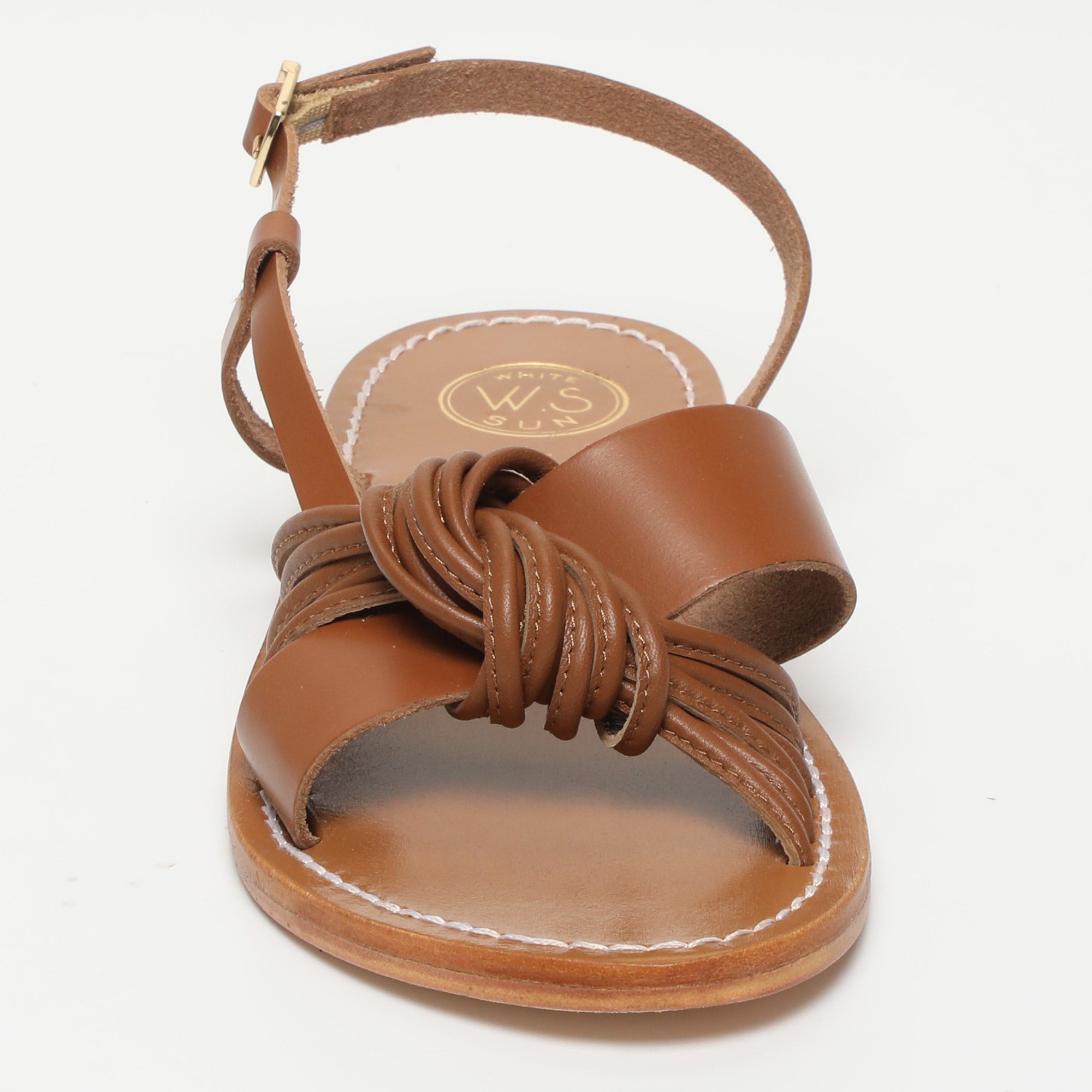 BEAS sandales fantaisie en cuir camel