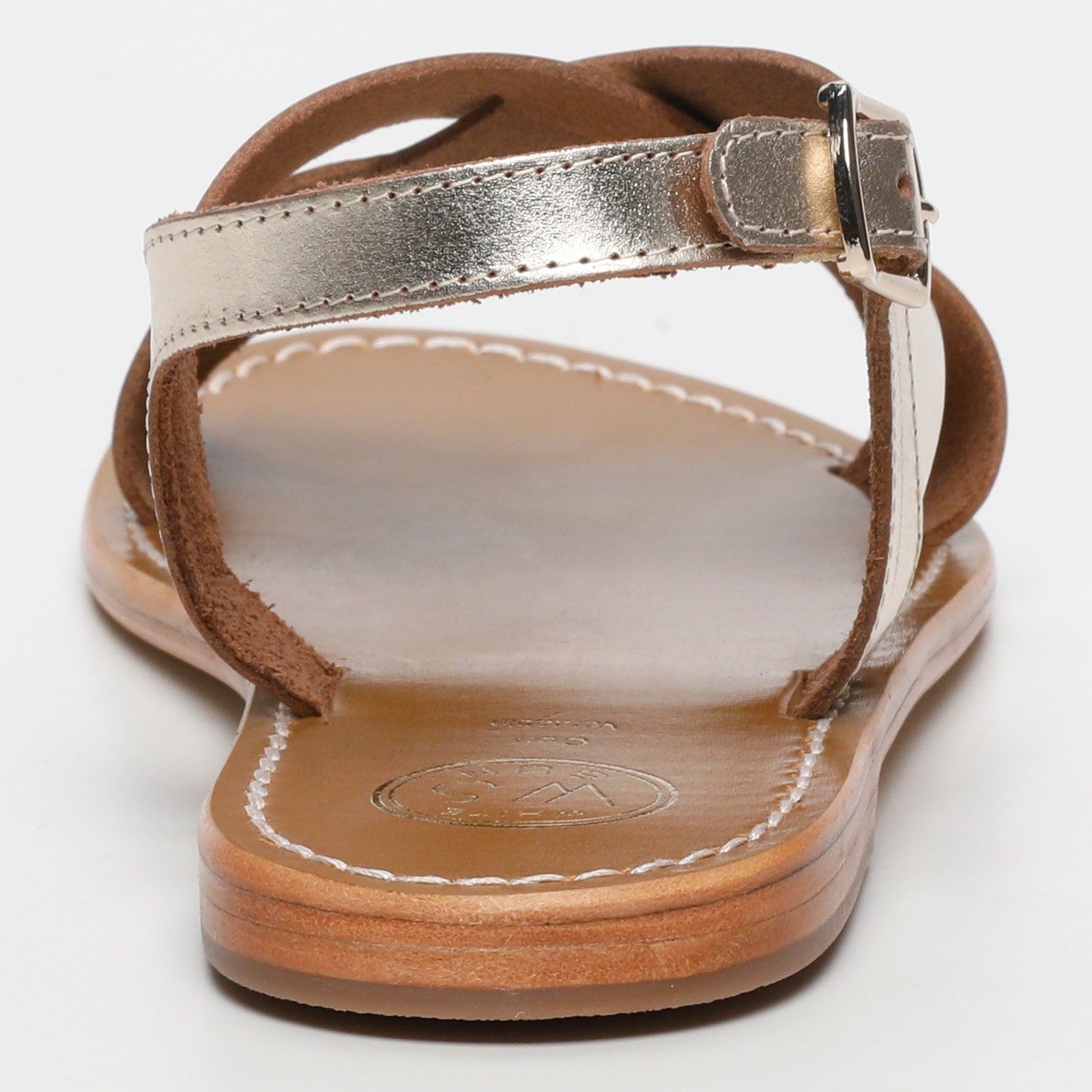 AULESTES sandales en cuir or