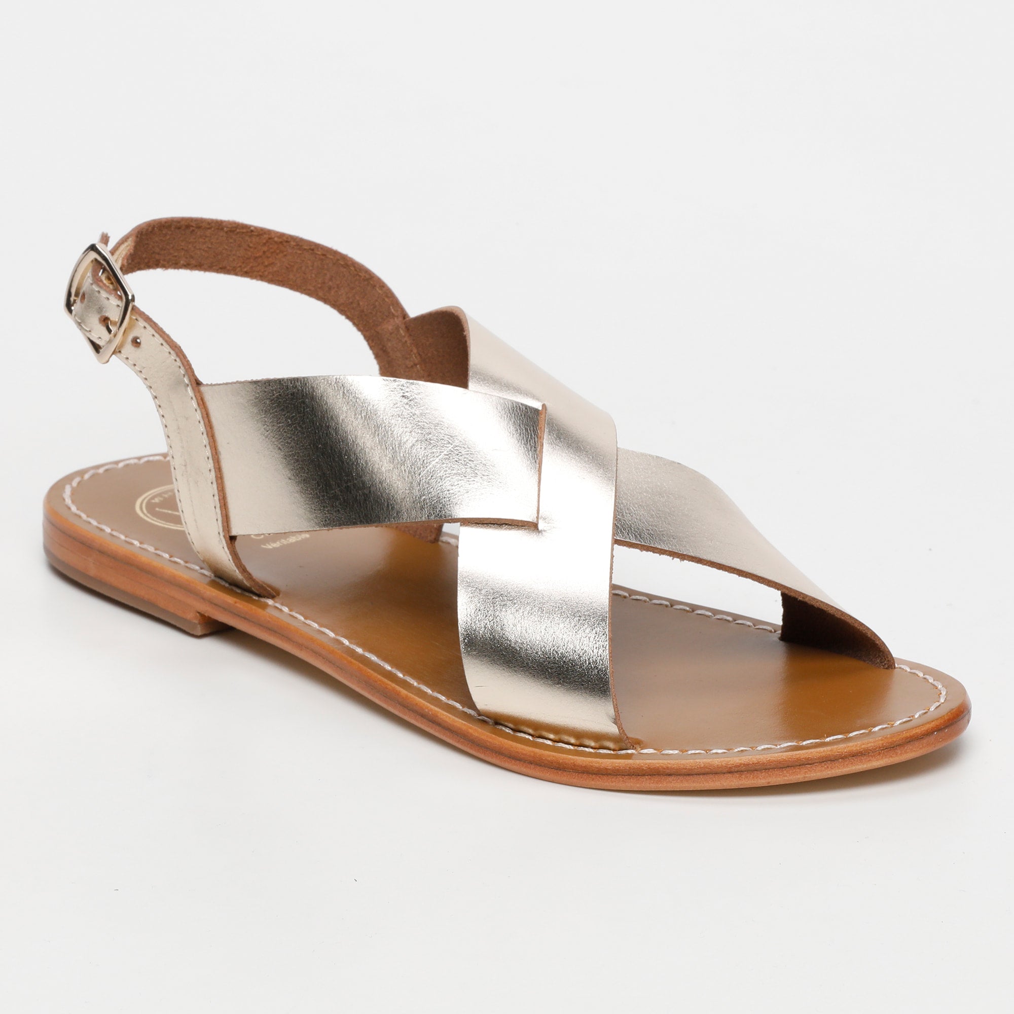 AULESTES sandales en cuir or
