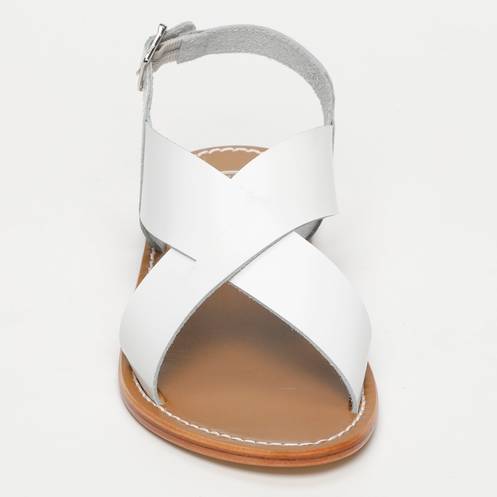 AULESTES sandales en cuir blanc