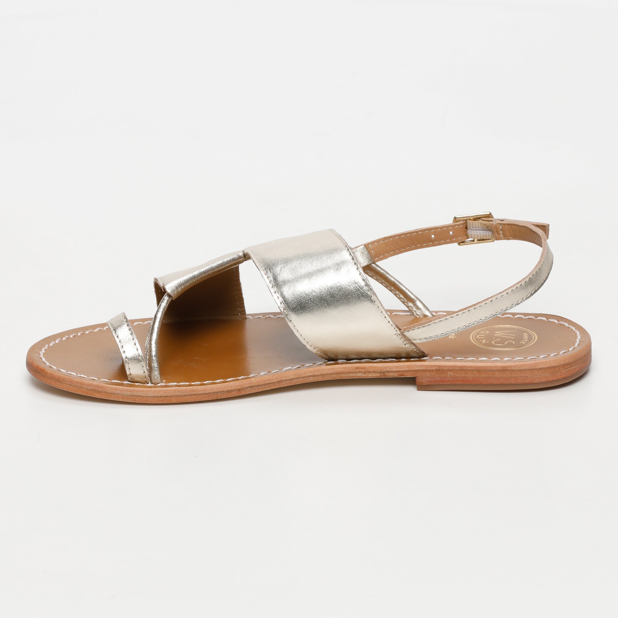 PASEIO sandales en cuir or