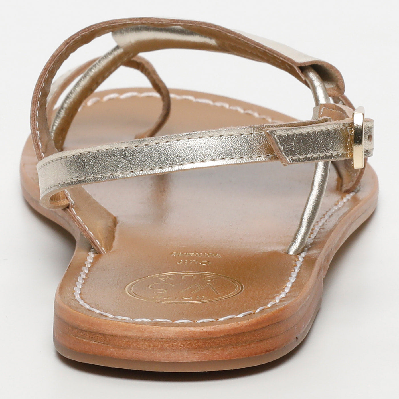 PASEIO sandales en cuir or
