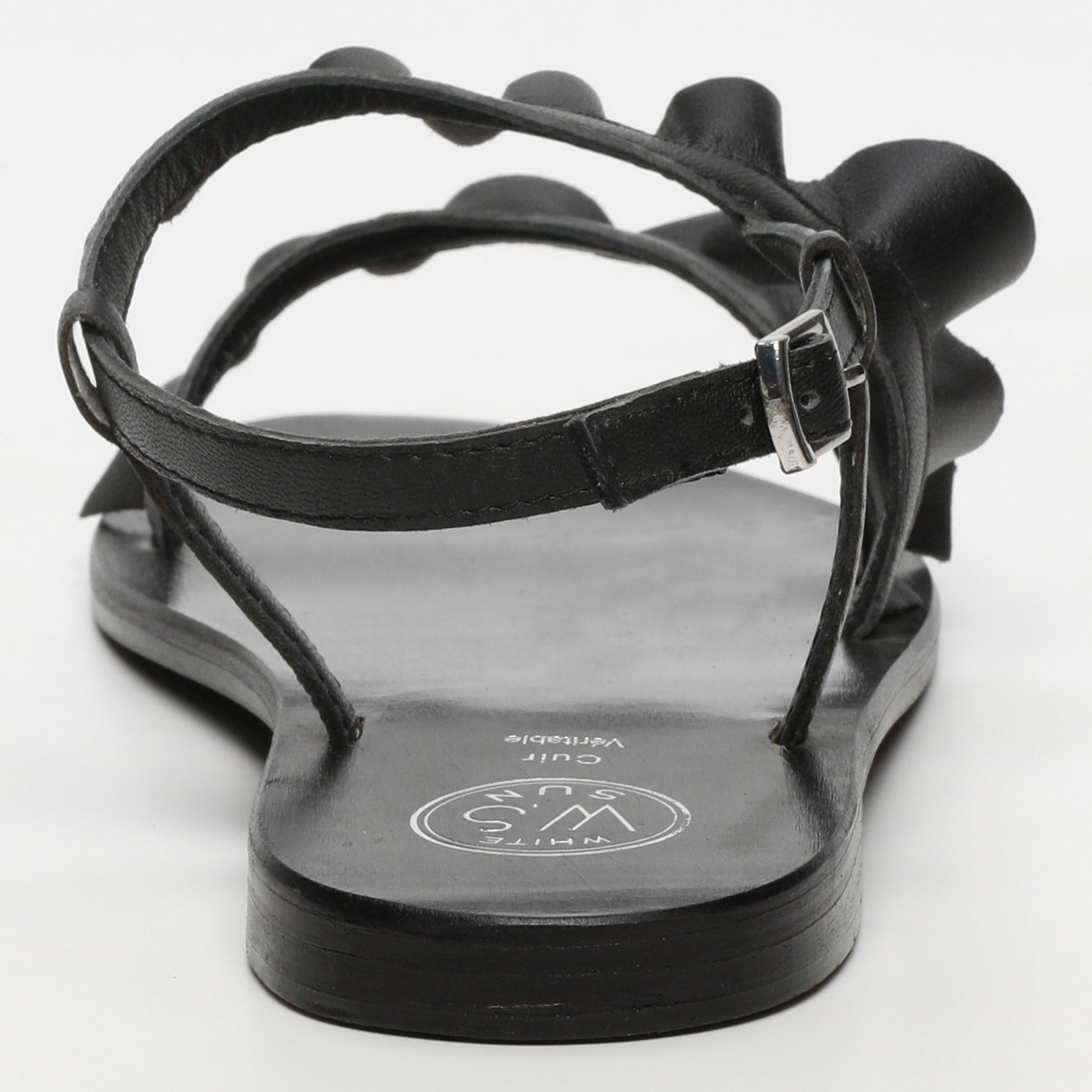 HARPER sandales en cuir noir