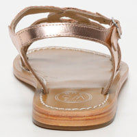 TESS sandales en cuir or rose
