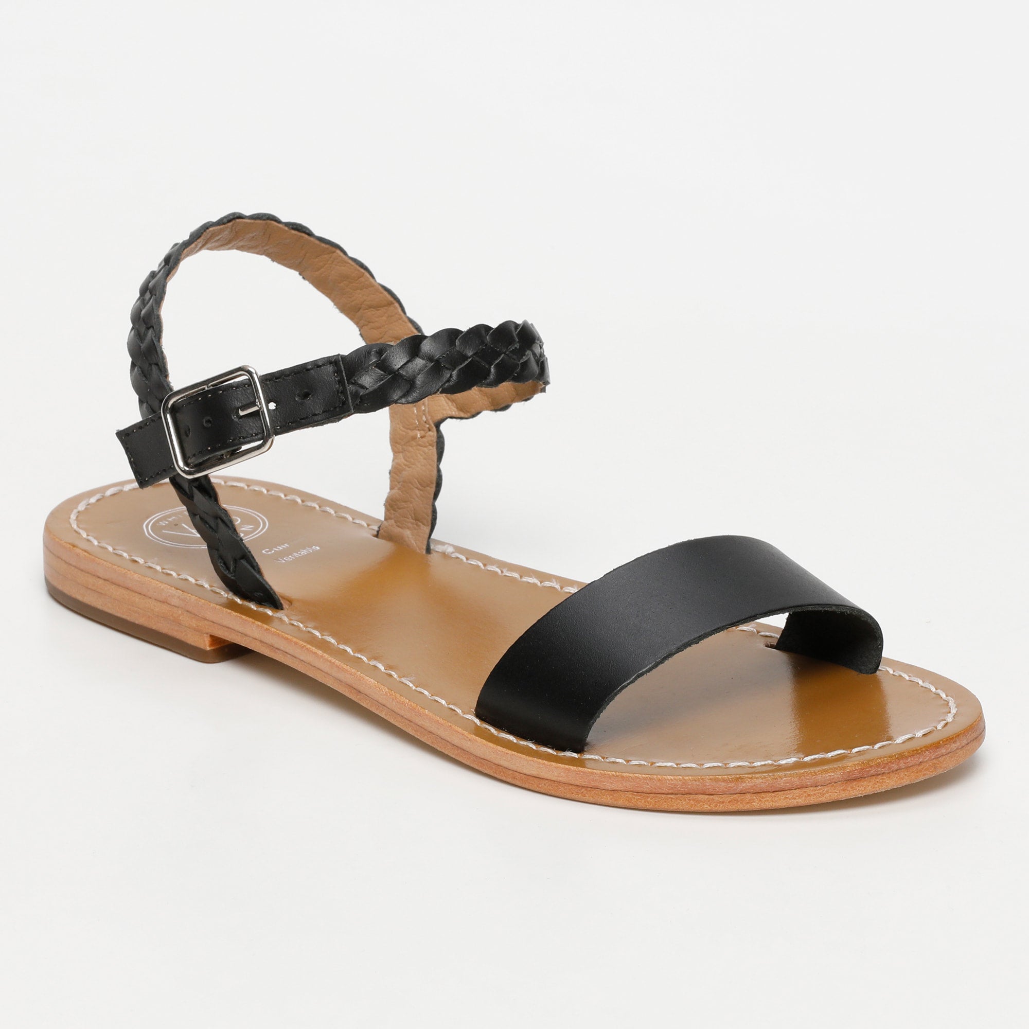 TAHLIA sandales en cuir noir