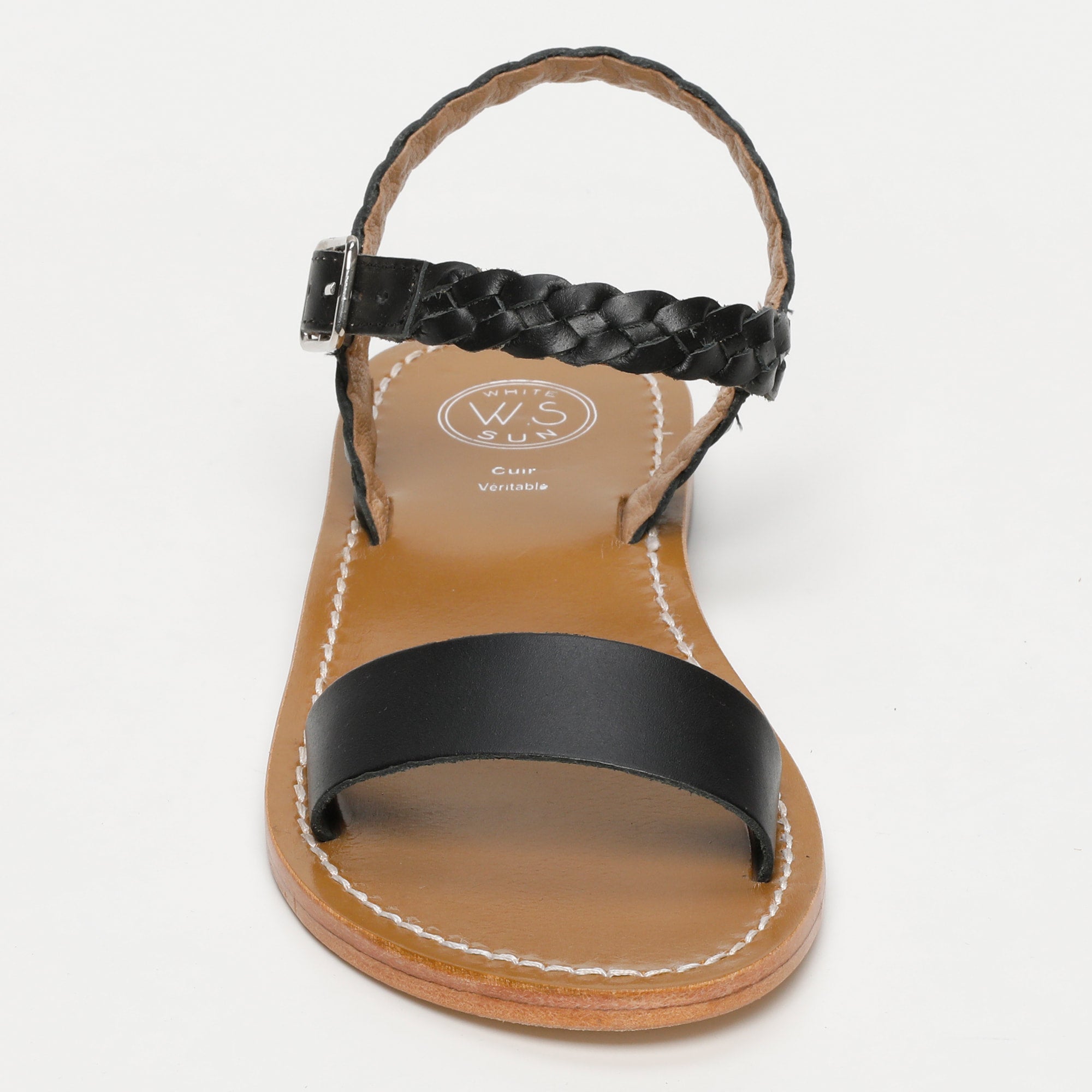 TAHLIA sandales en cuir noir