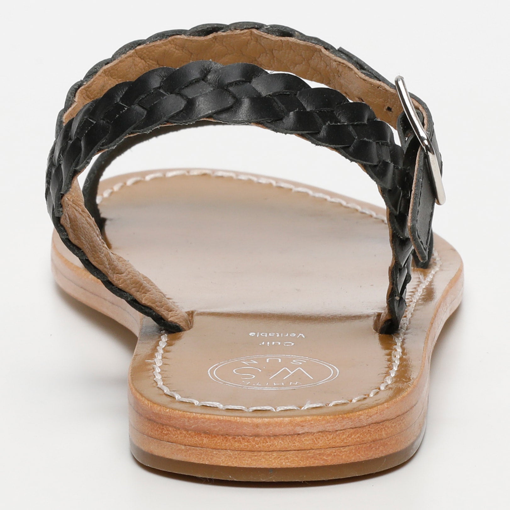 TAHLIA sandales en cuir noir