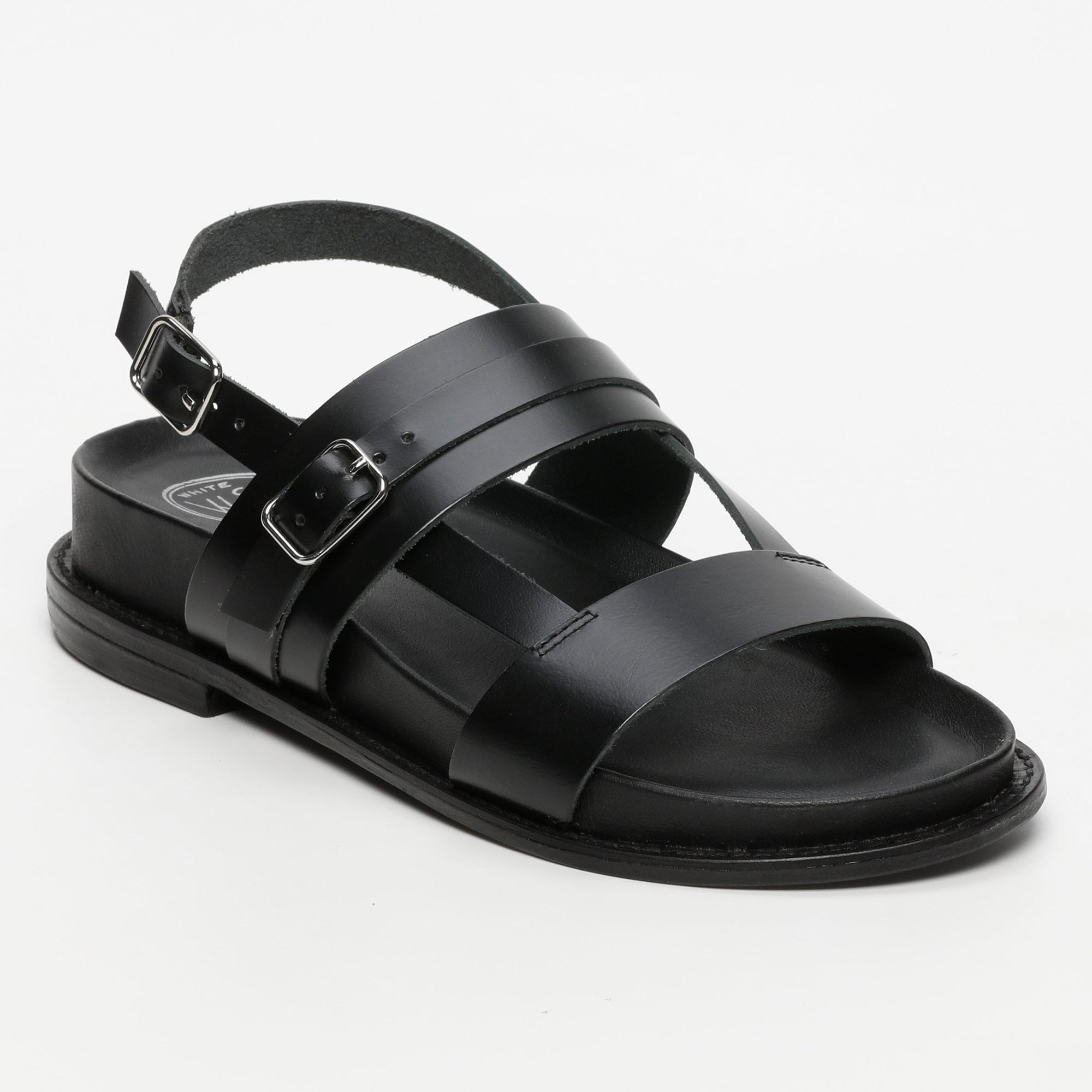 ZENETA sandales en cuir noir