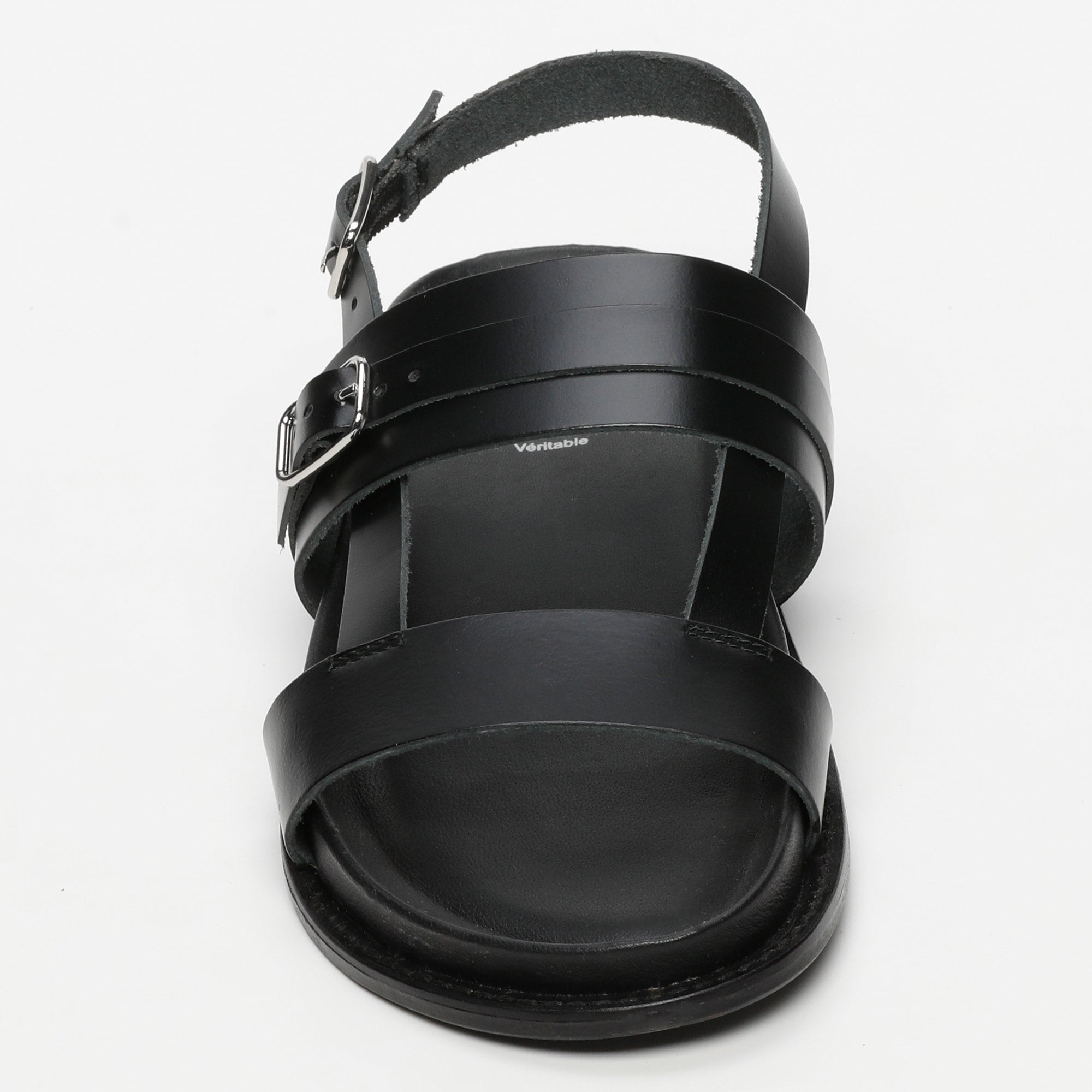 ZENETA sandales en cuir noir