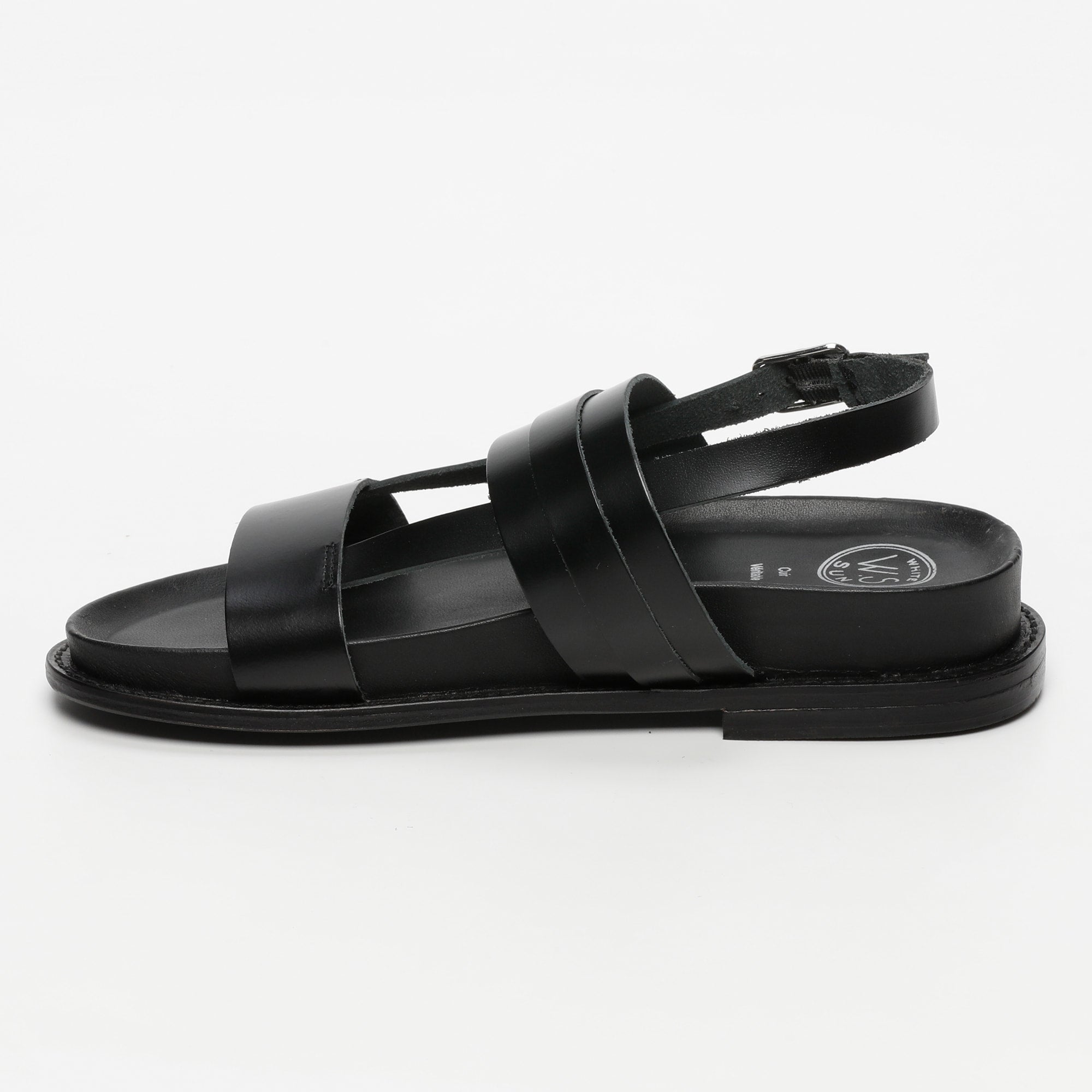 ZENETA sandales en cuir noir
