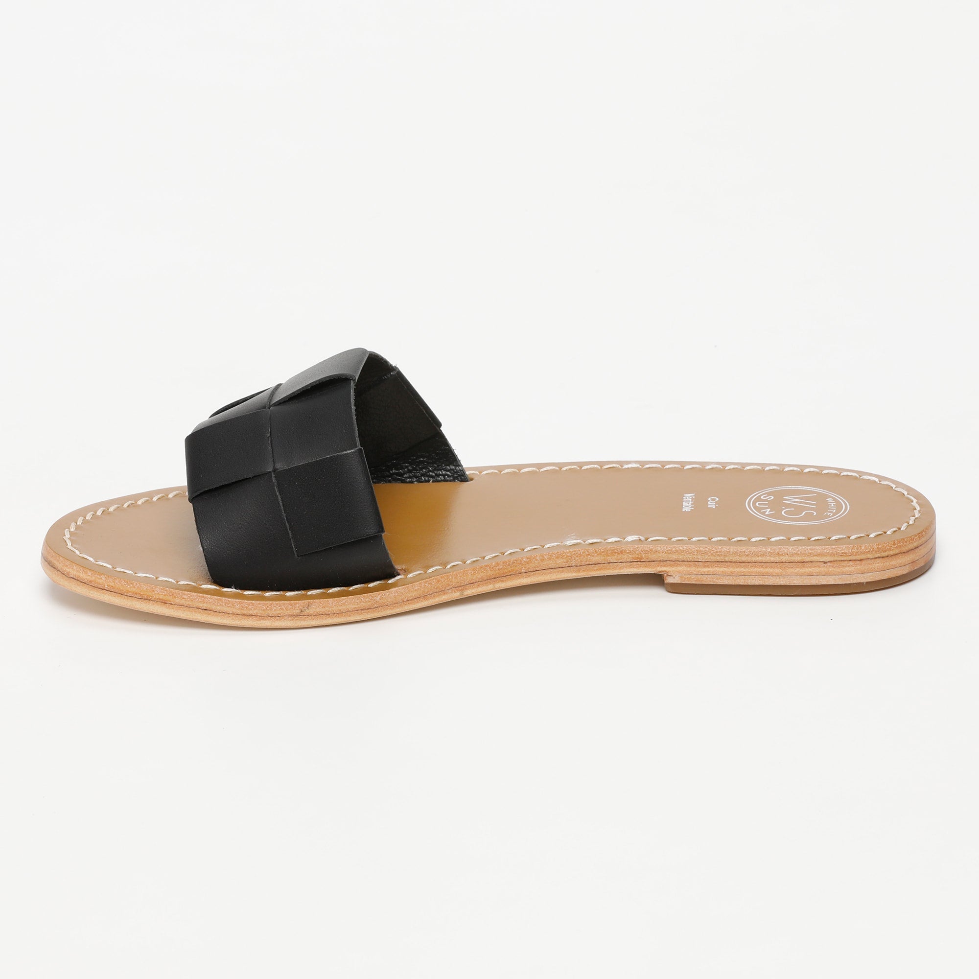 TUCANO mules en cuir noir