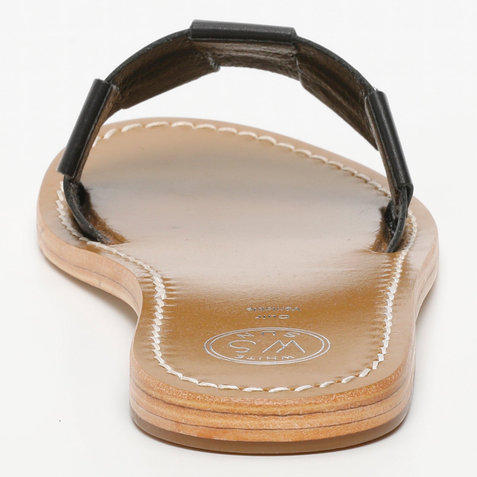 TUCANO mules en cuir noir