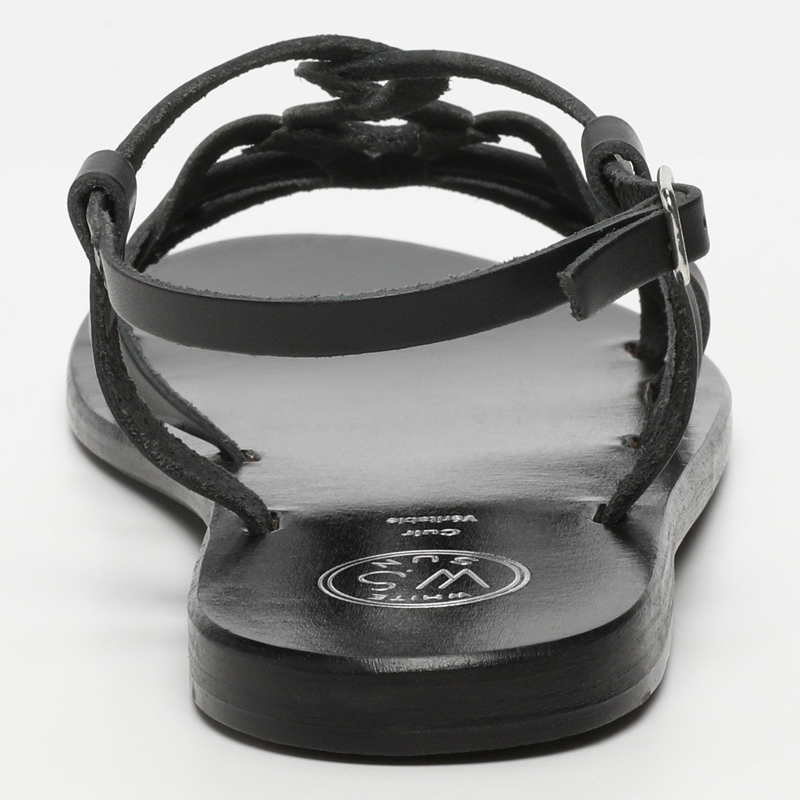 MARLENA sandales en cuir noir