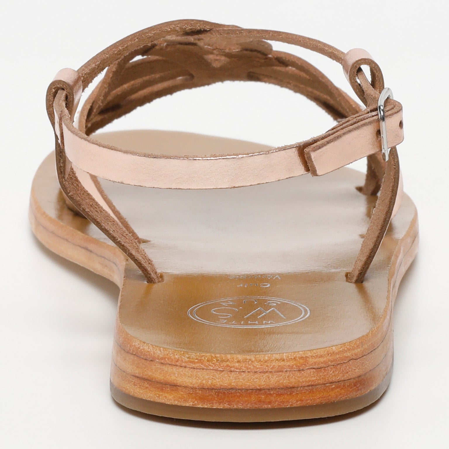 MARLENA sandales en cuir or rose