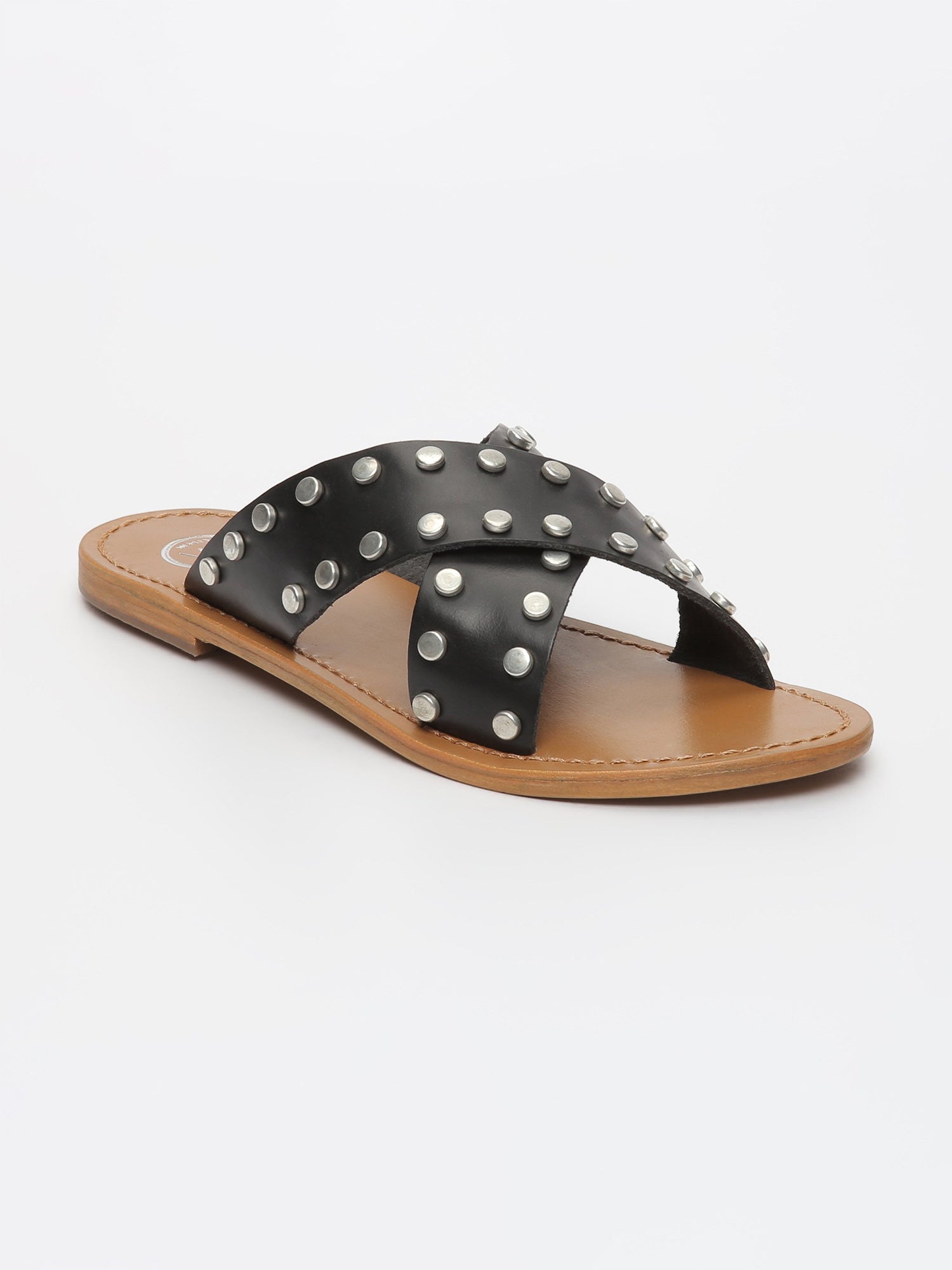 ILLETES mules en cuir noir
