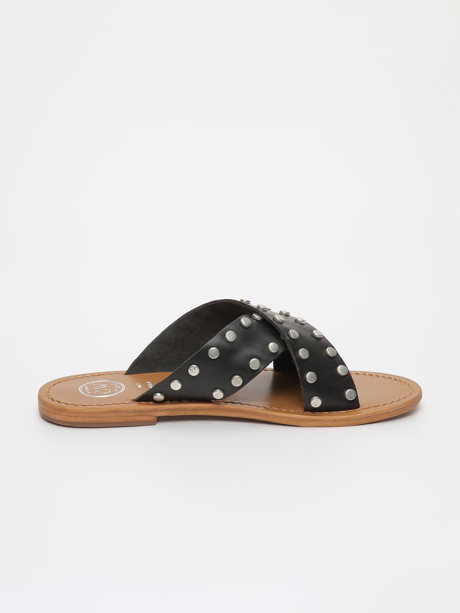 ILLETES mules en cuir noir