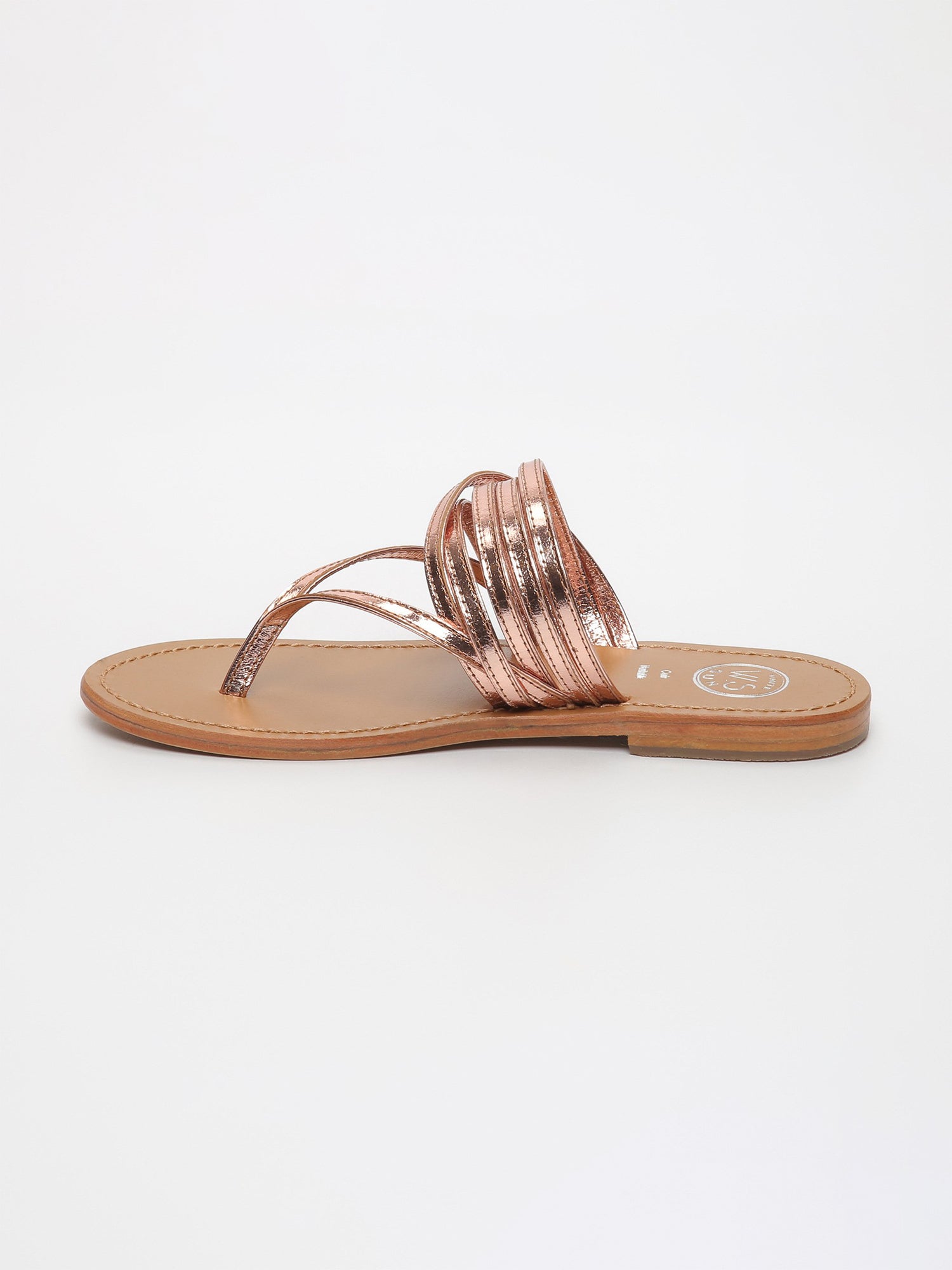 NOVA sandales en cuir or rose