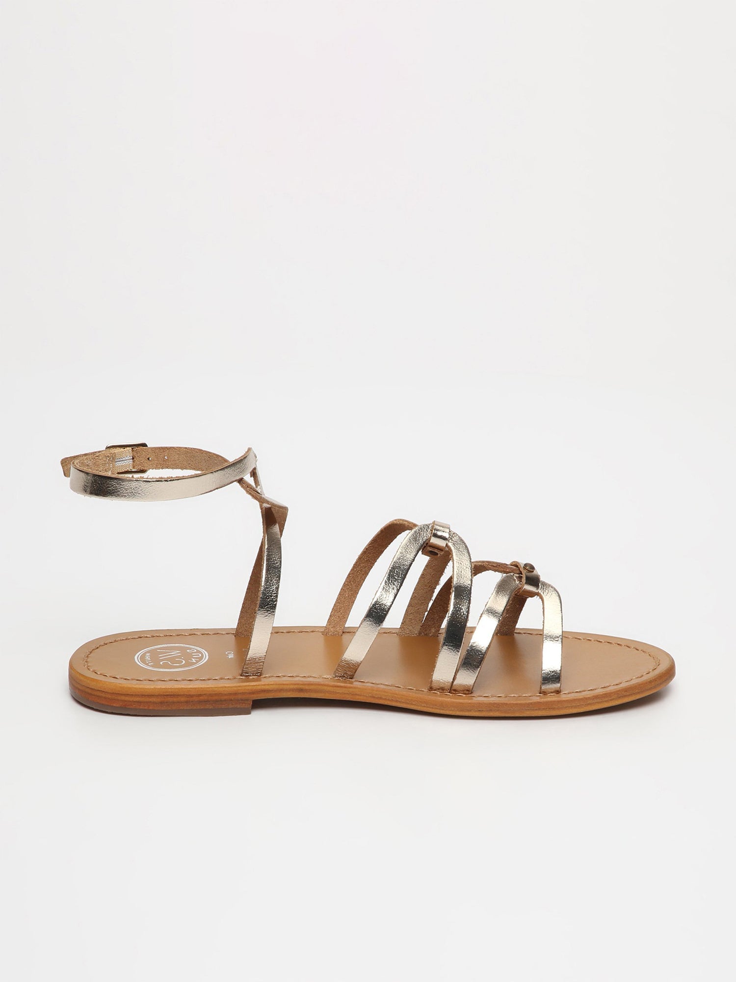 VIKY sandales en cuir or