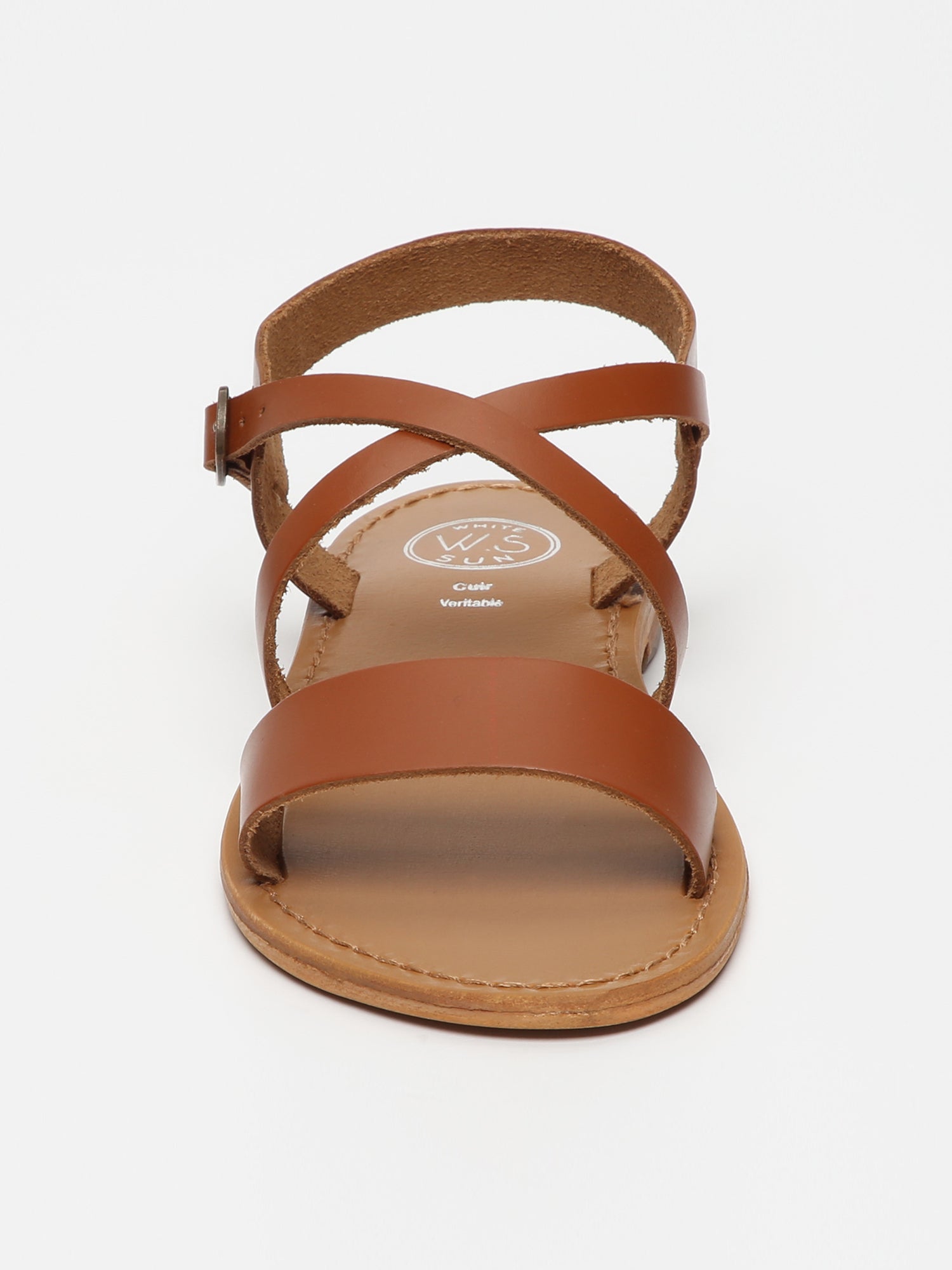 MANAUS sandales en cuir camel