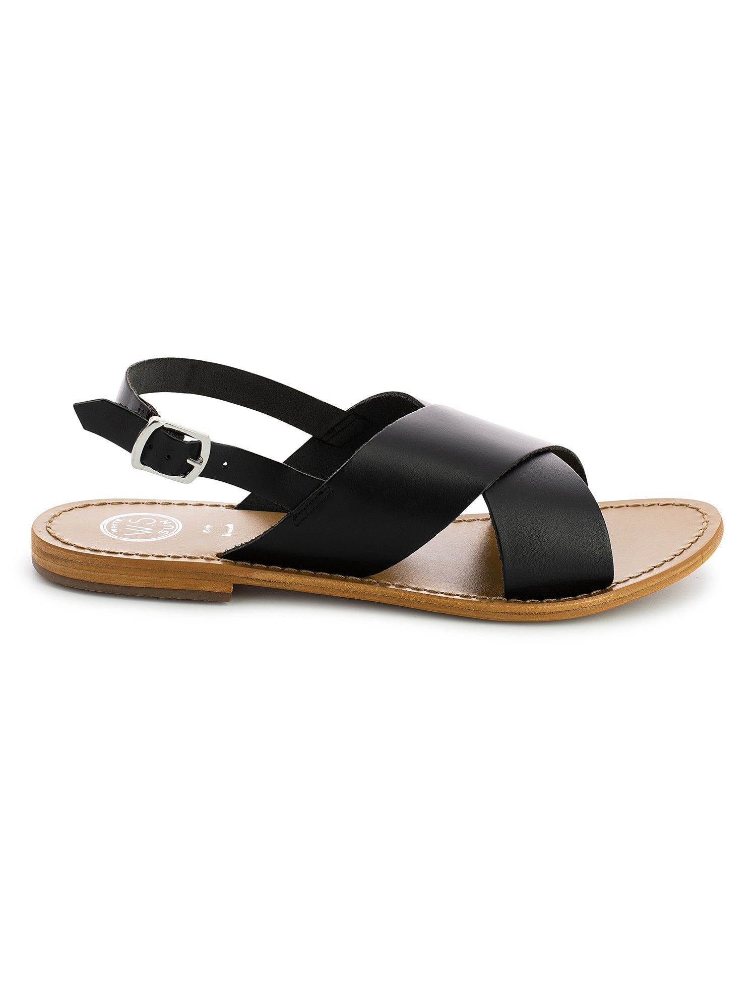 MACAPA sandales en cuir noir