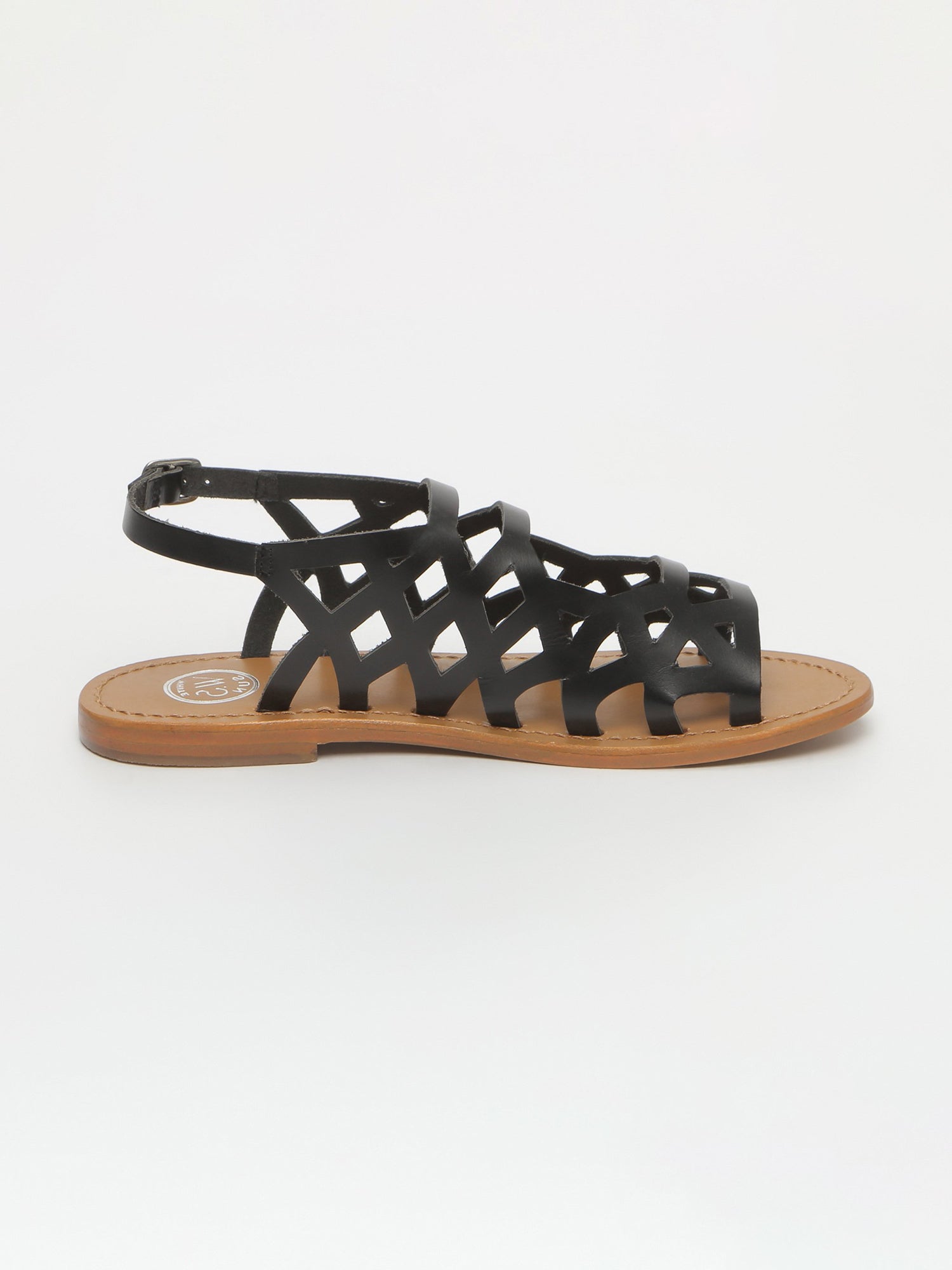 ARACATI sandales en cuir noir