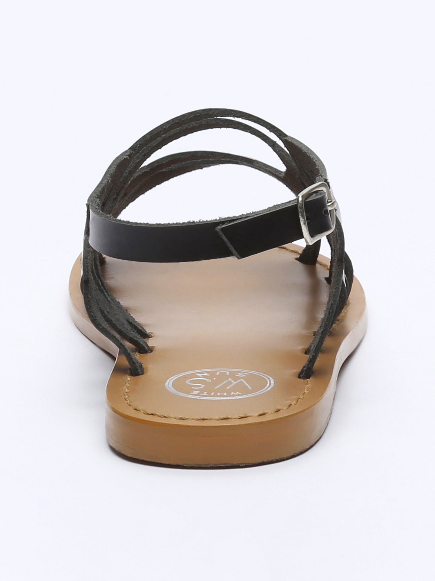 ARACATI sandales en cuir noir